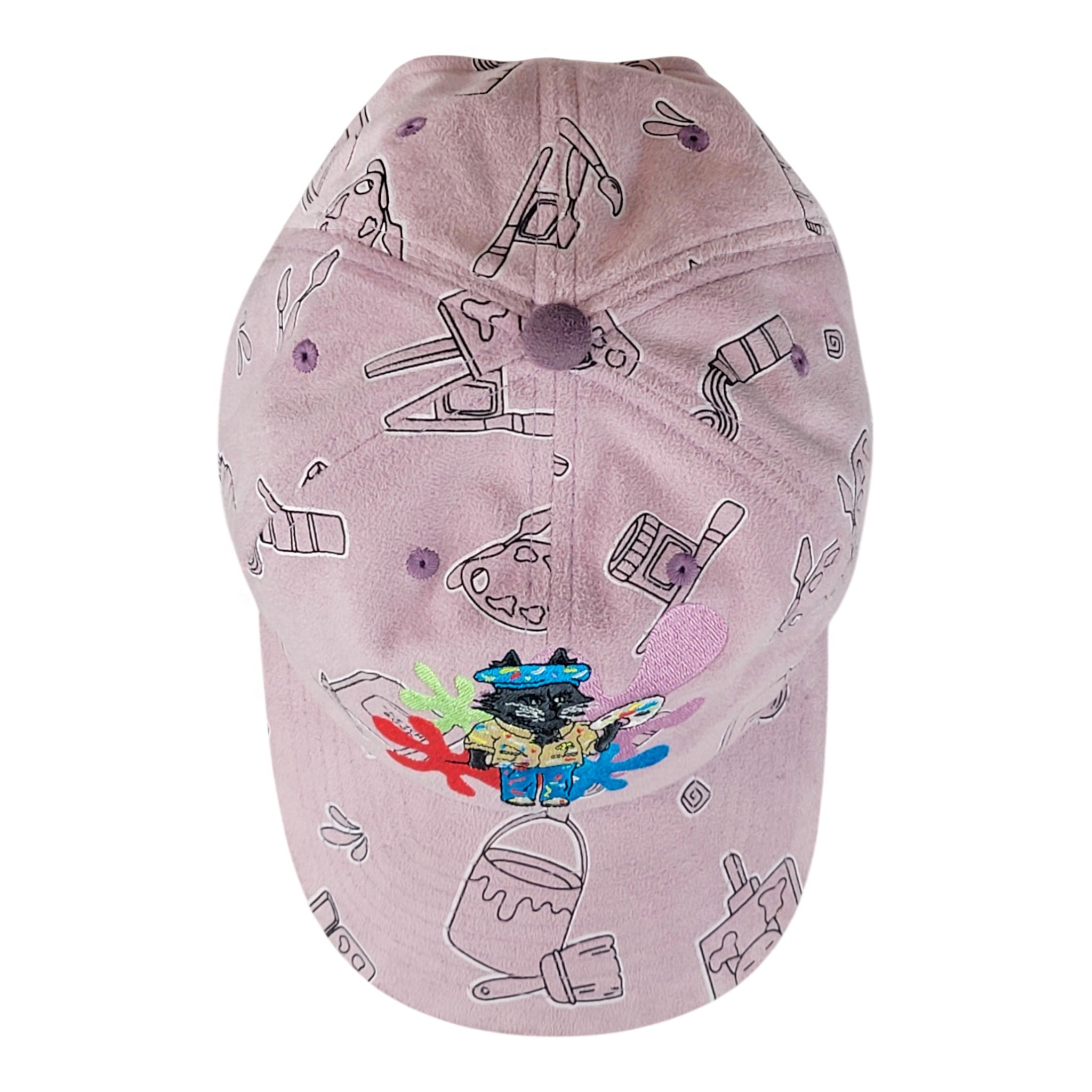 Leisure Cat Artin Around Lilac Dad Hat