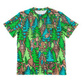 Bigfoot In The Woods Green T Shirt