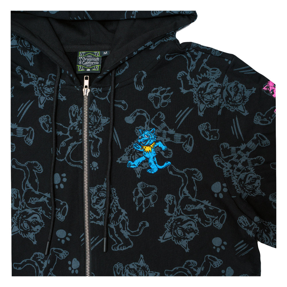 Vincent Gordon Dead Cats Black Zip Up Hoodie