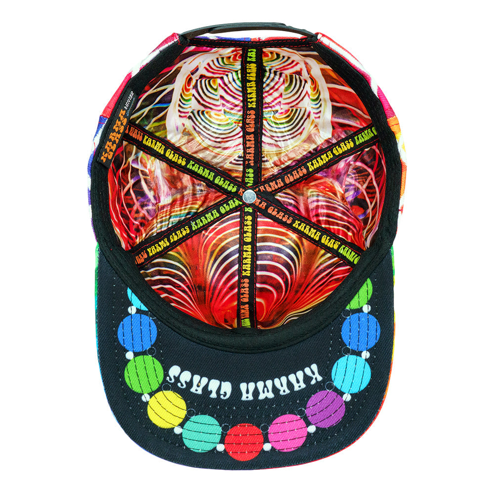 Karma Glass Rainbow Snapback Hat