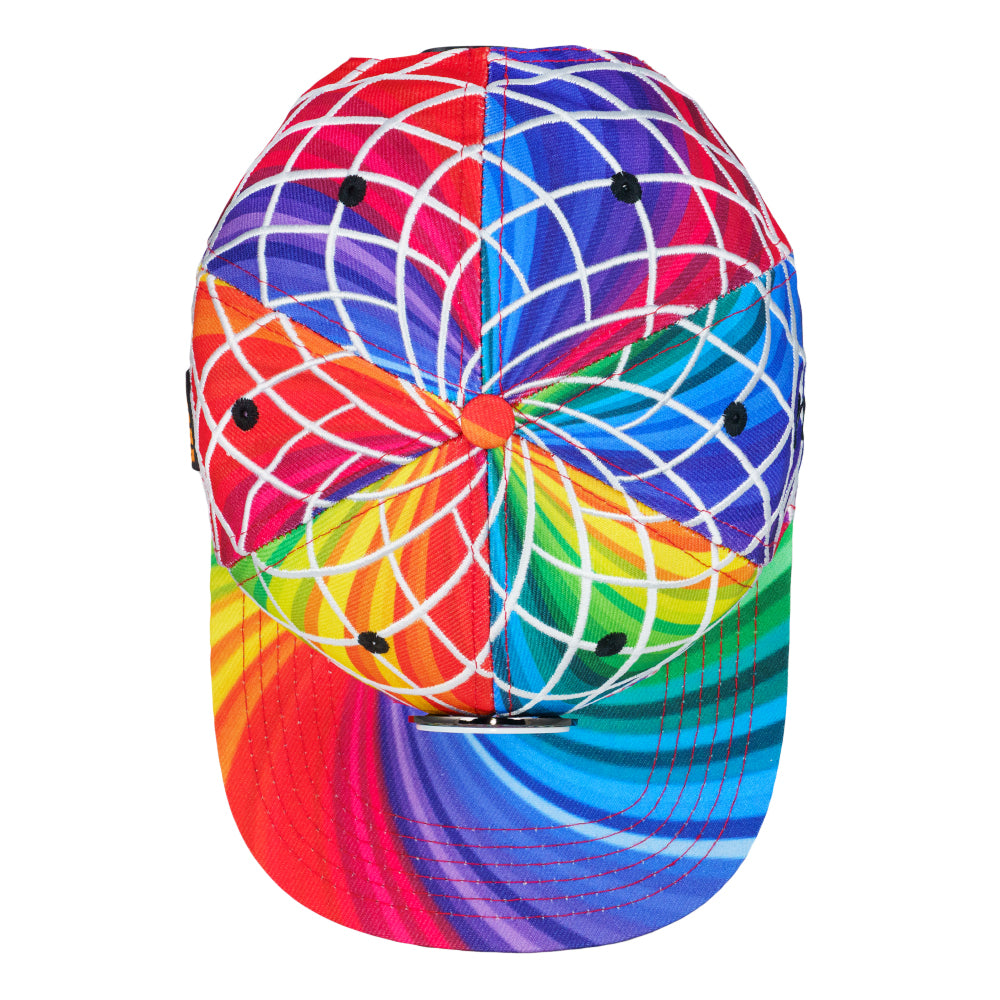 Karma Glass Rainbow Snapback Hat