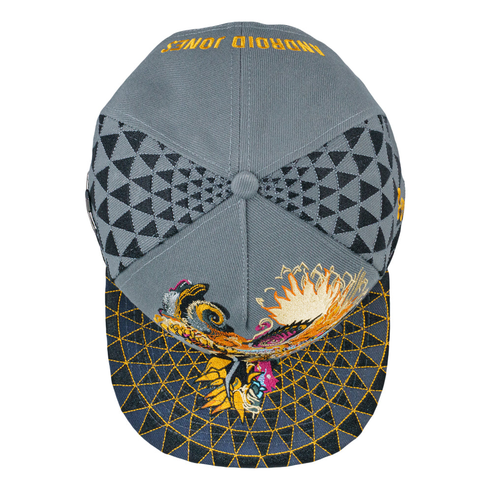 Android Jones Humming Dragon Grey Snapback Hat