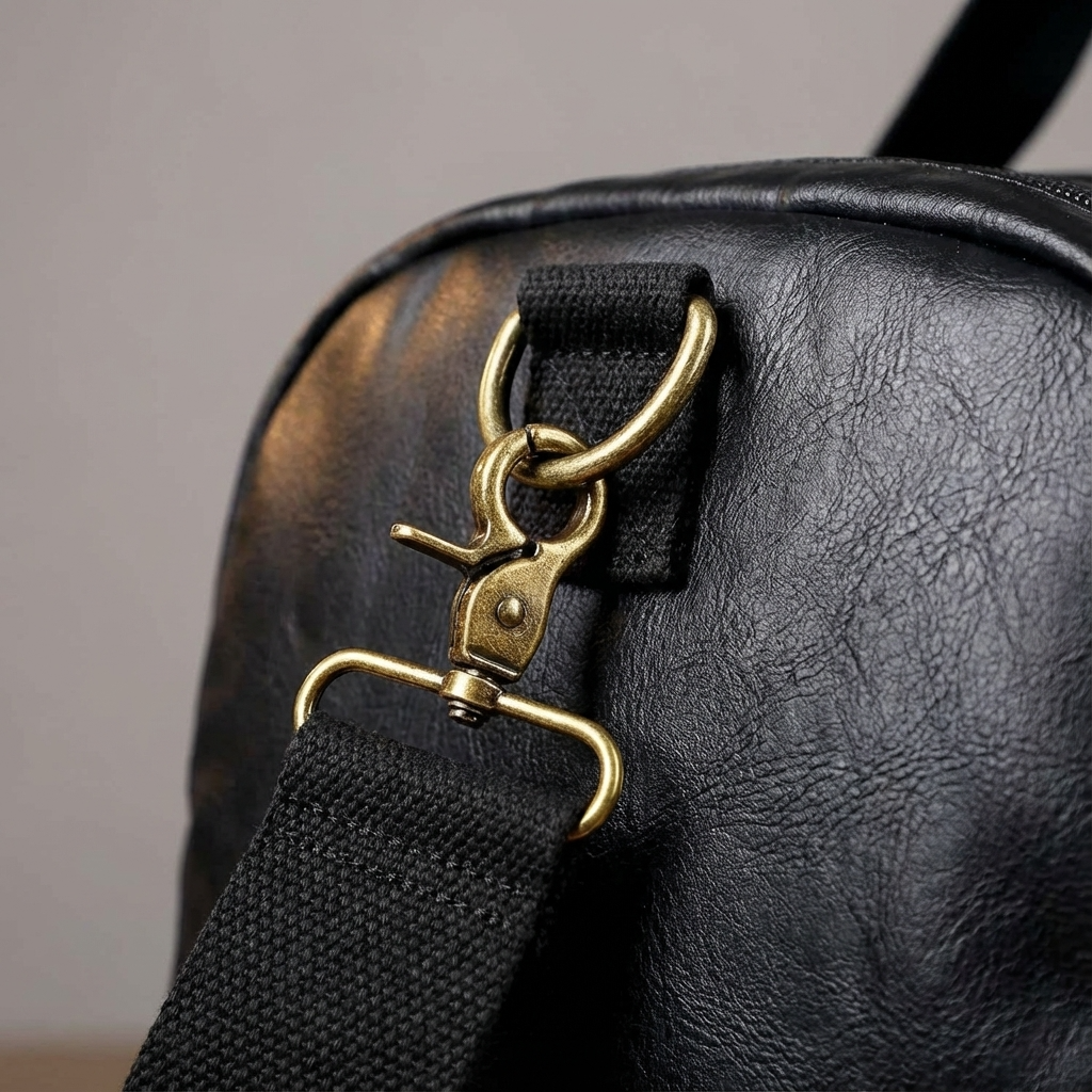 Men’s Leather Duffel Bag – Carry-On Travel 40L Travel