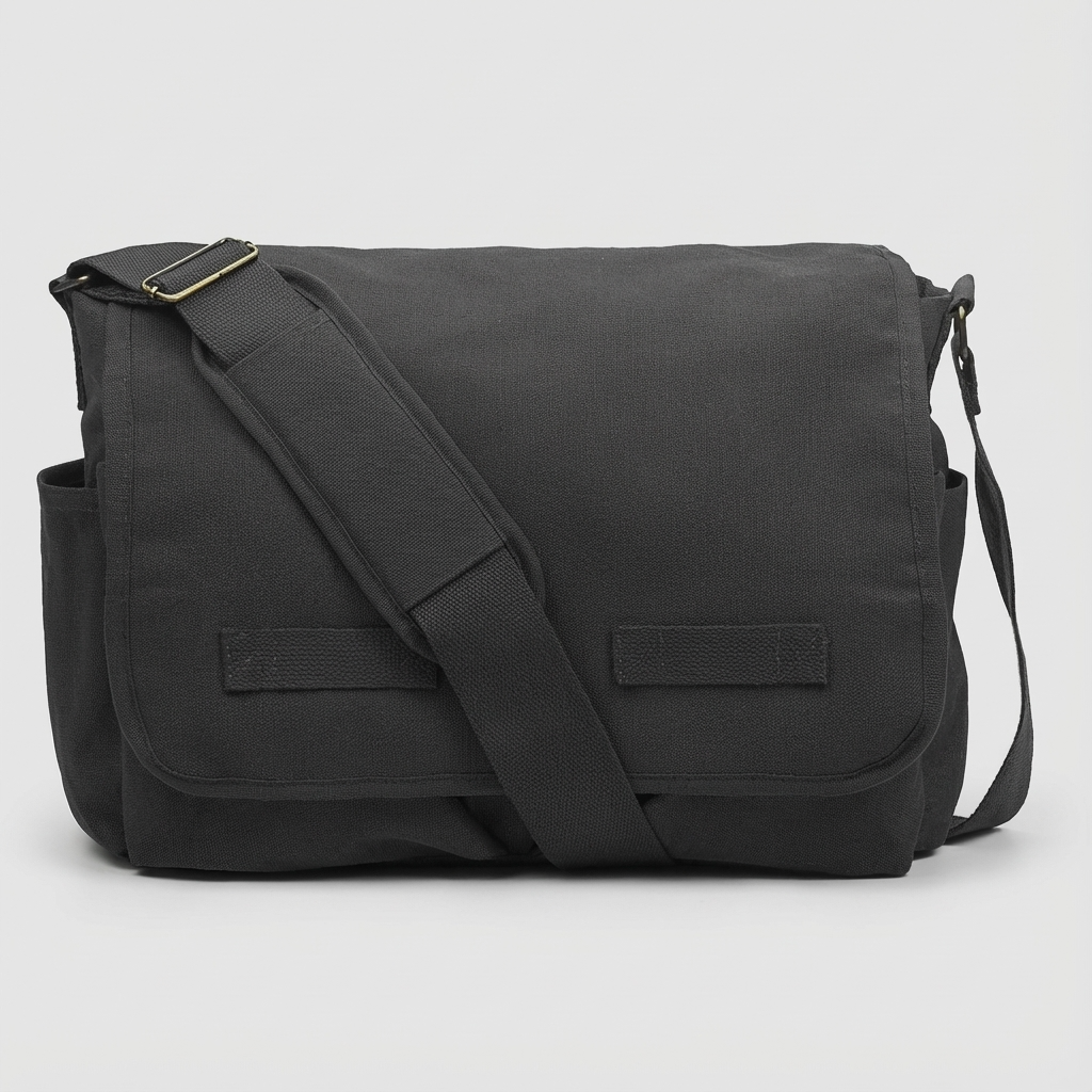 Men’s Canvas Messenger Bag – Laptop Ready