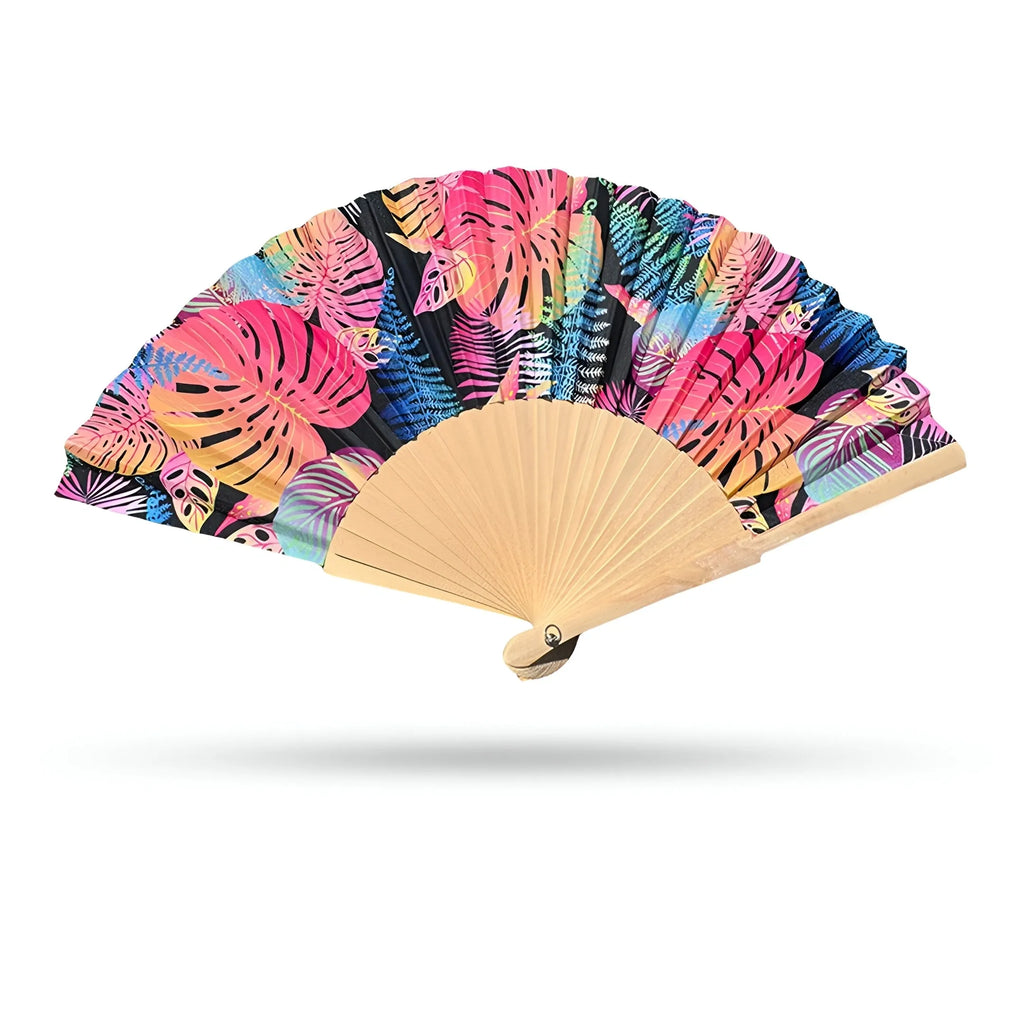 Tropical Jungle Hand Fan