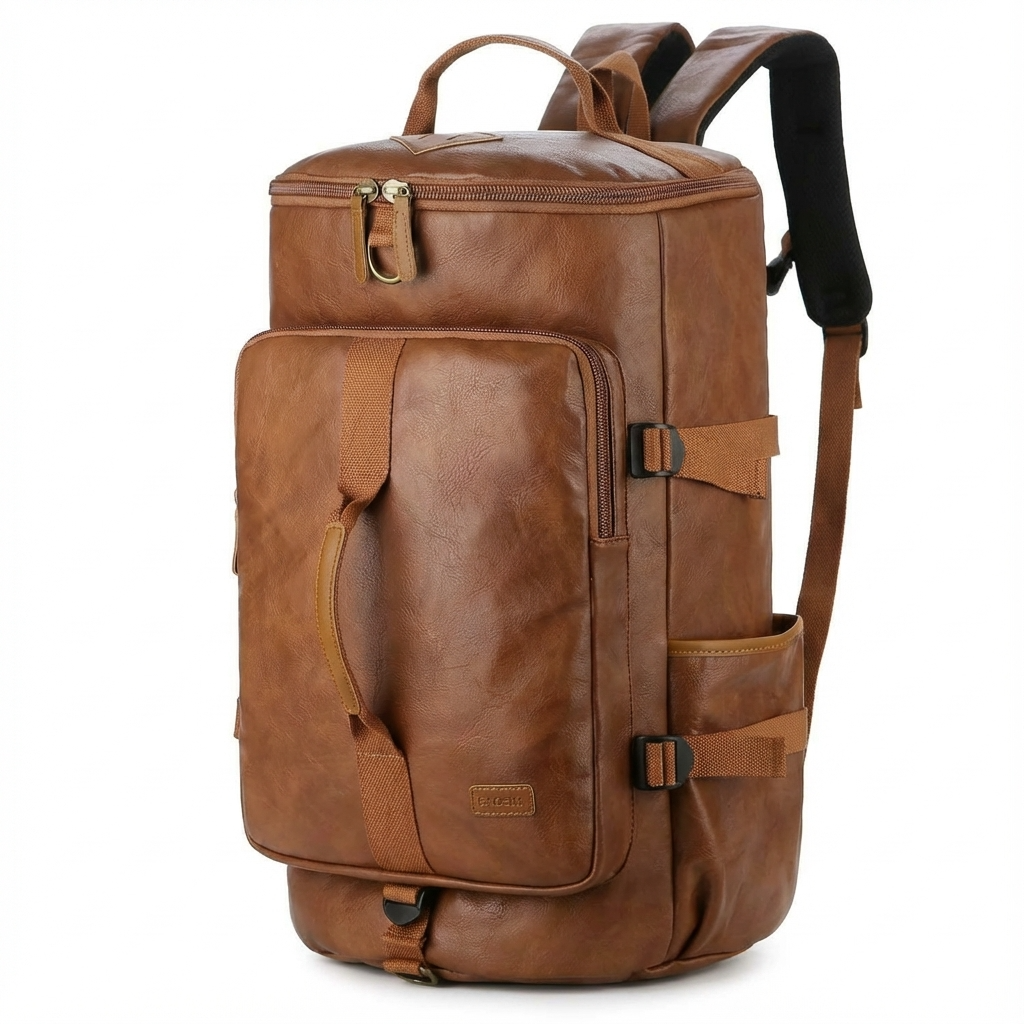 Men’s Leather Backpack – Convertible Work 40L Travel