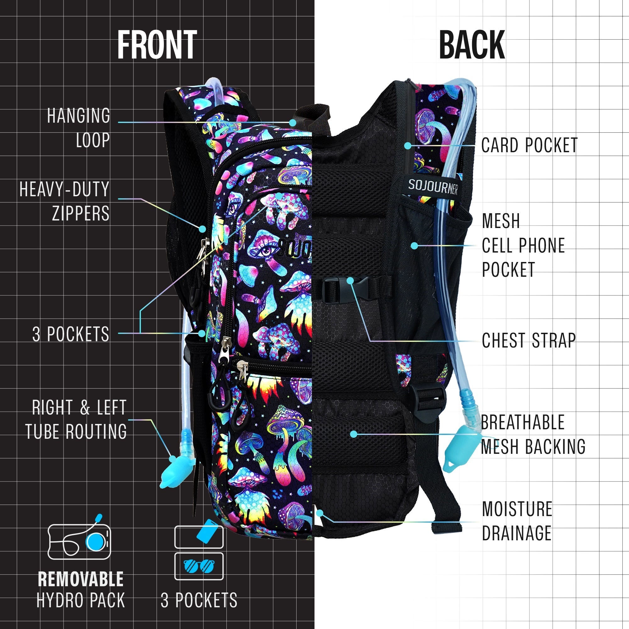 Hydration Pack Backpack (Medium)