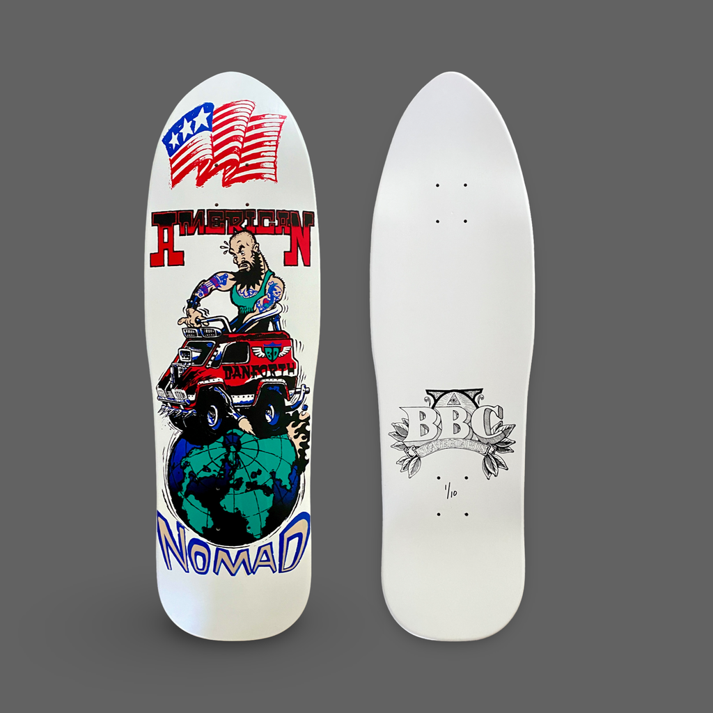 Bill Danforth Nomad Van BBC Limited Edition, Deck 9.5"x32" HAND-PAINTED (1 of 10)