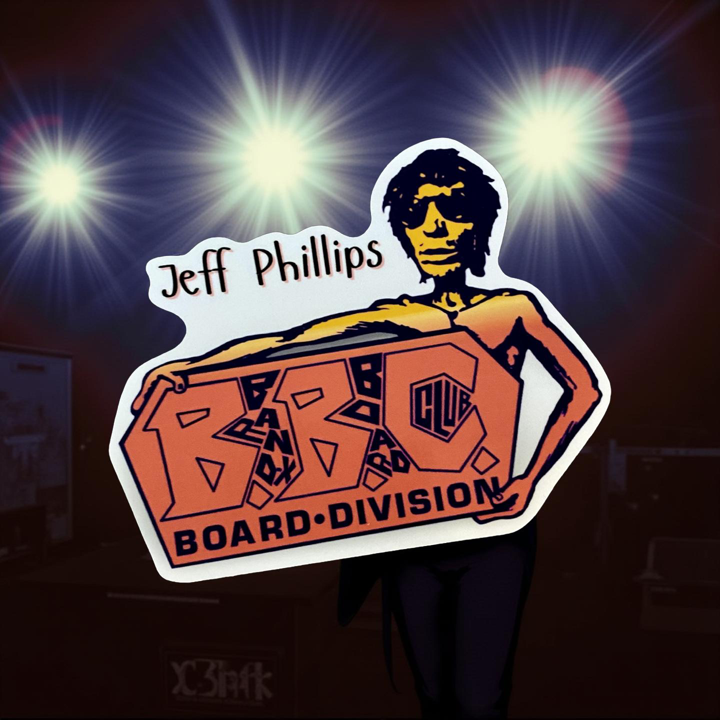Jeff Phillips Tribute BBC Sticker 4.5"