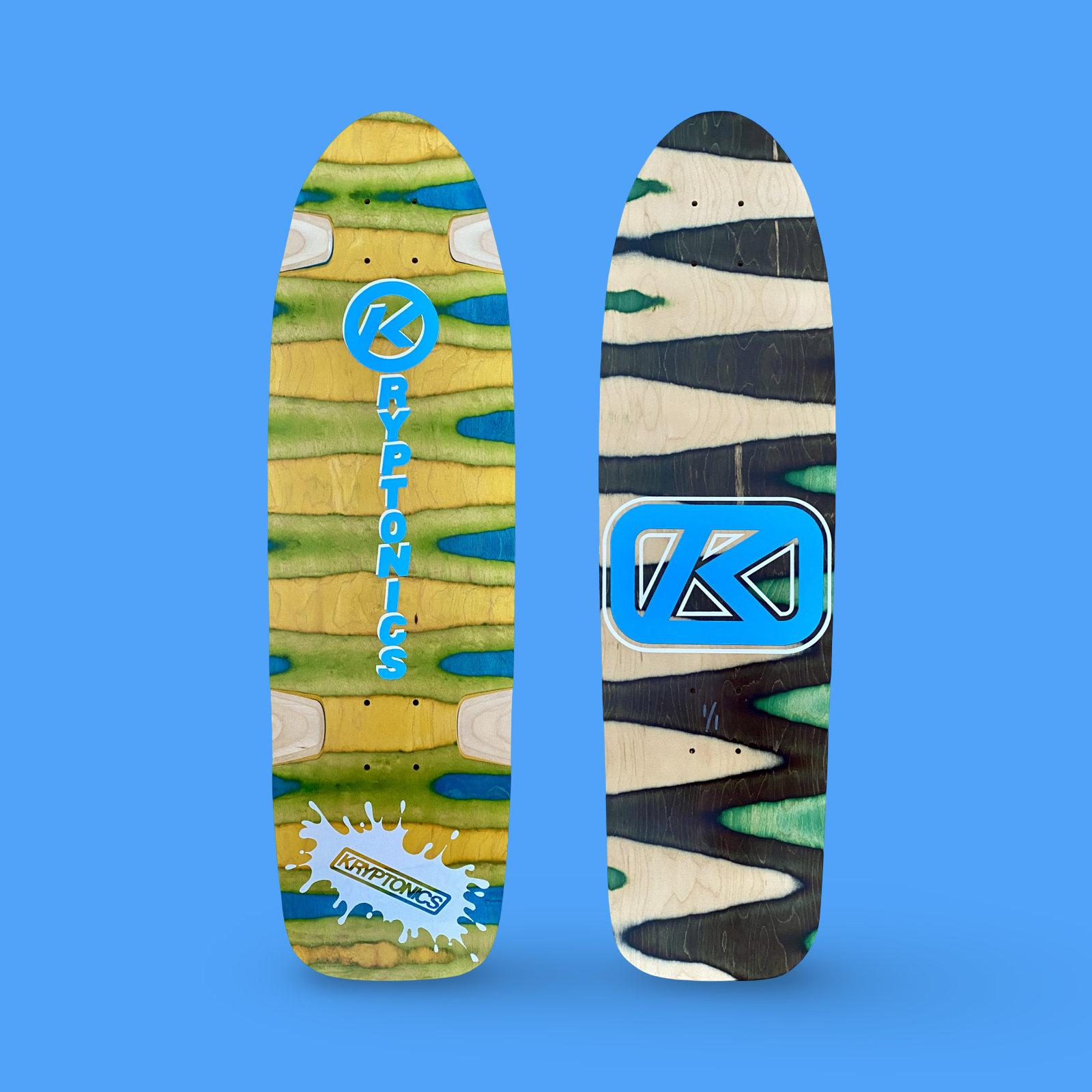 Kryptonics ONE-OF-A-KIND & HAND-PAINTED CRUISER Deck or Complete 8.5”x31” (1 of 1)