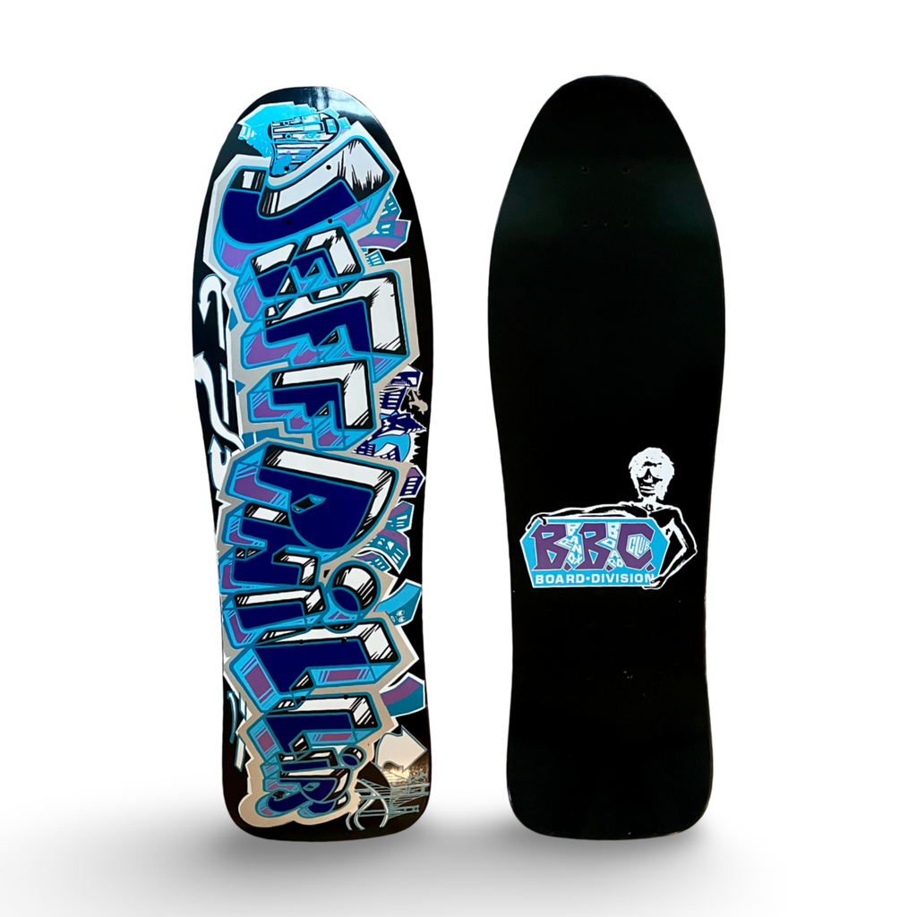Jeff Phillips GRAFFITI Ultra Limited Edition, Black Metallic Reverse HAND-PAINTED BBC Deck (1 of 15)