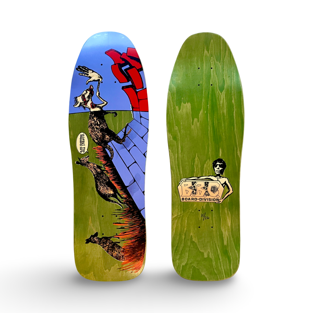 Jeff Phillips Kangaroo Limited Edition BBC Deck, HAND-PAINTED 10"x31" (1 of 26)
