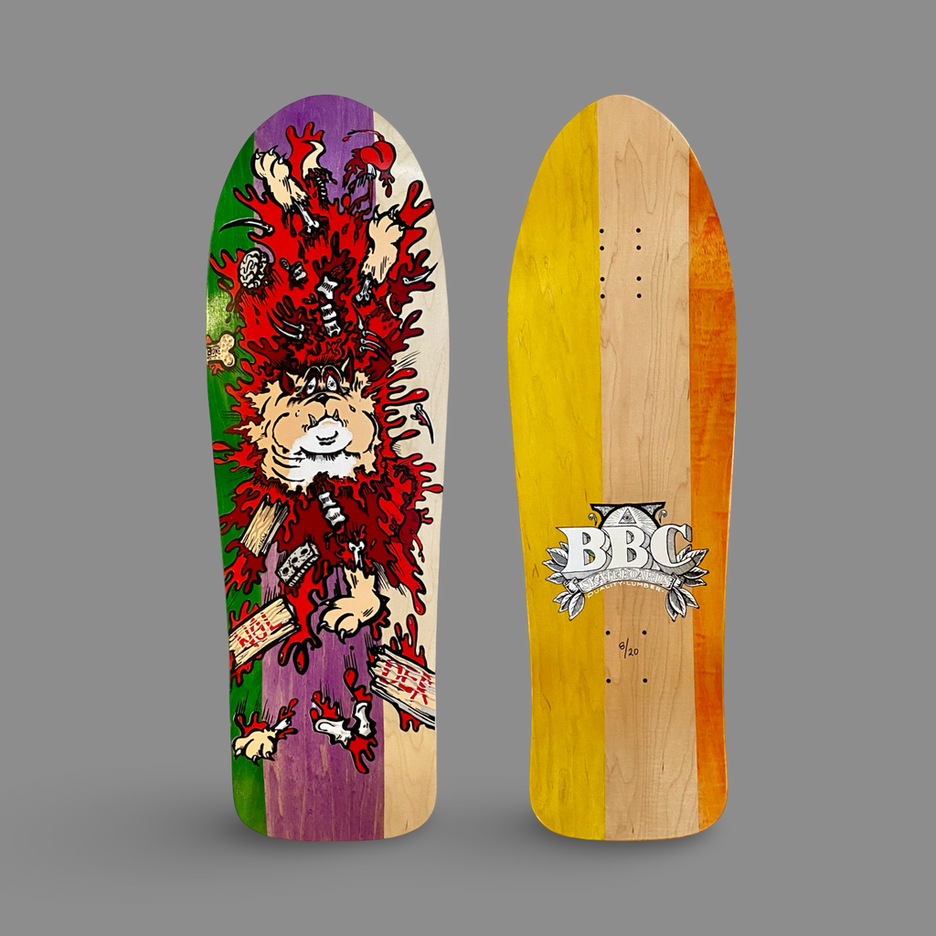 Monty Nolder BBC Exploded Bulldog (#3) Limited Edition Deck 10.2"x32" HAND-PAINTED (1 of 20)