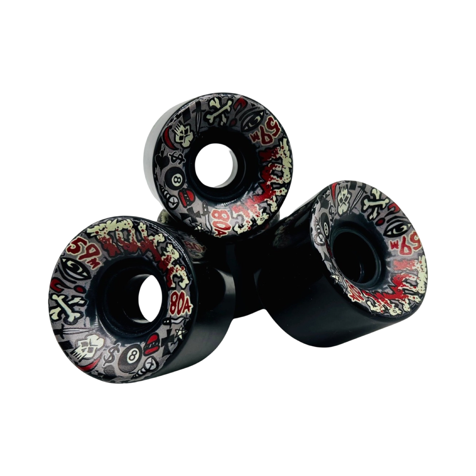 Toxic Team ALL-TERRAIN MED Wheels 59mm/80A