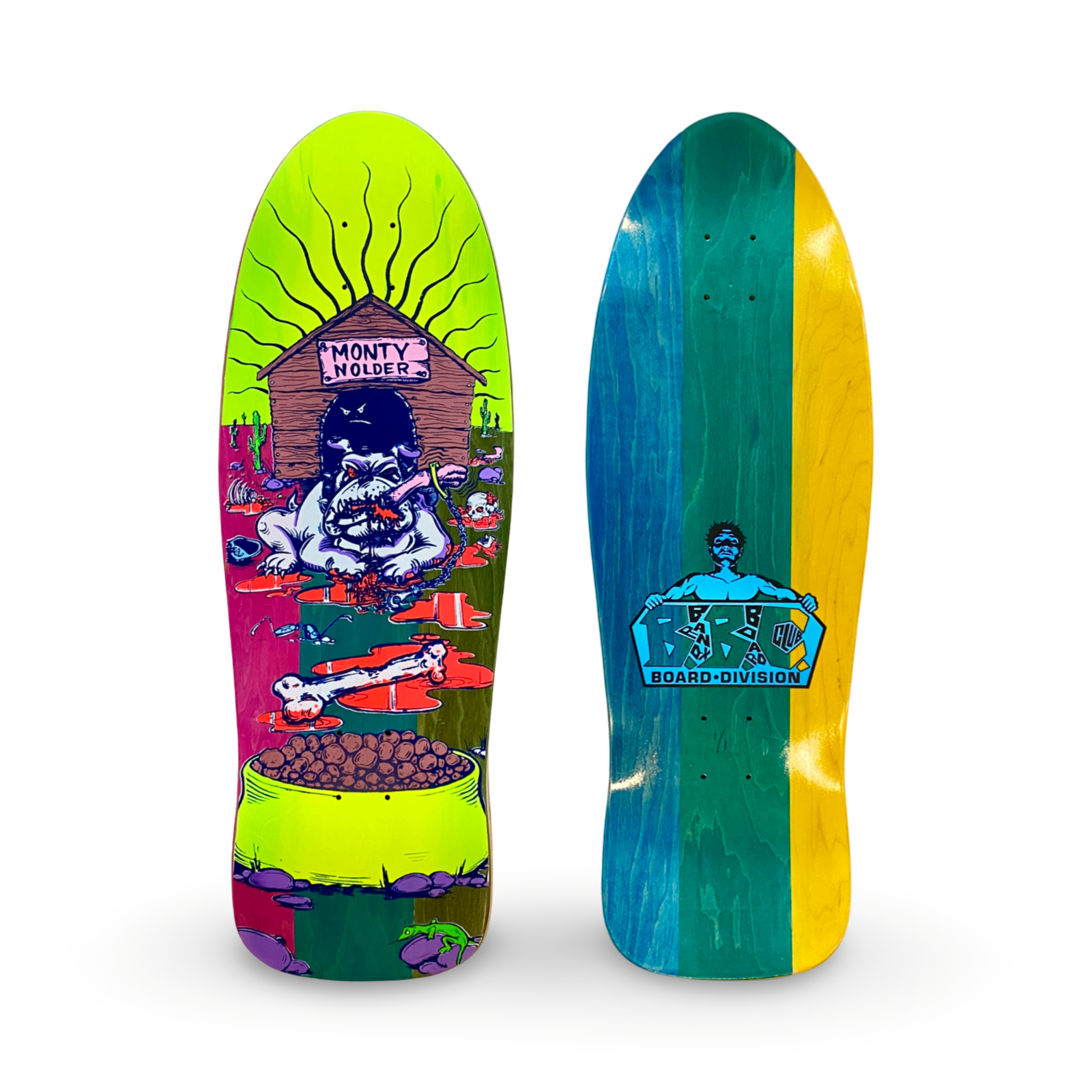 Monty Nolder Bulldog (#2) Limited Edition BBC Deck 10.25”x31” HAND-PAINTED (1 of 1)