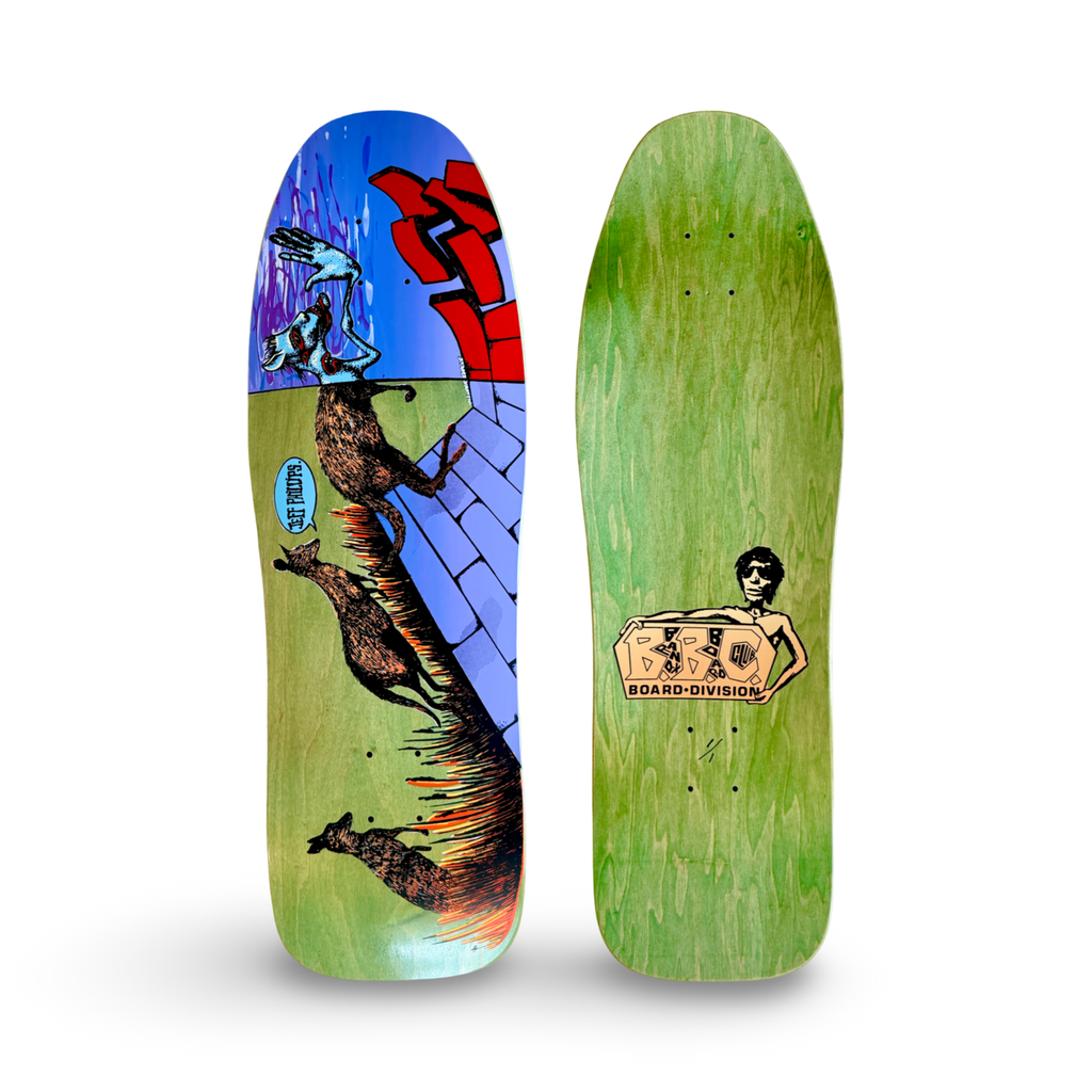 Jeff Phillips Kangaroos ONE OF A KIND BBC Deck, HAND-PAINTED 10"x31" (1 of 1)
