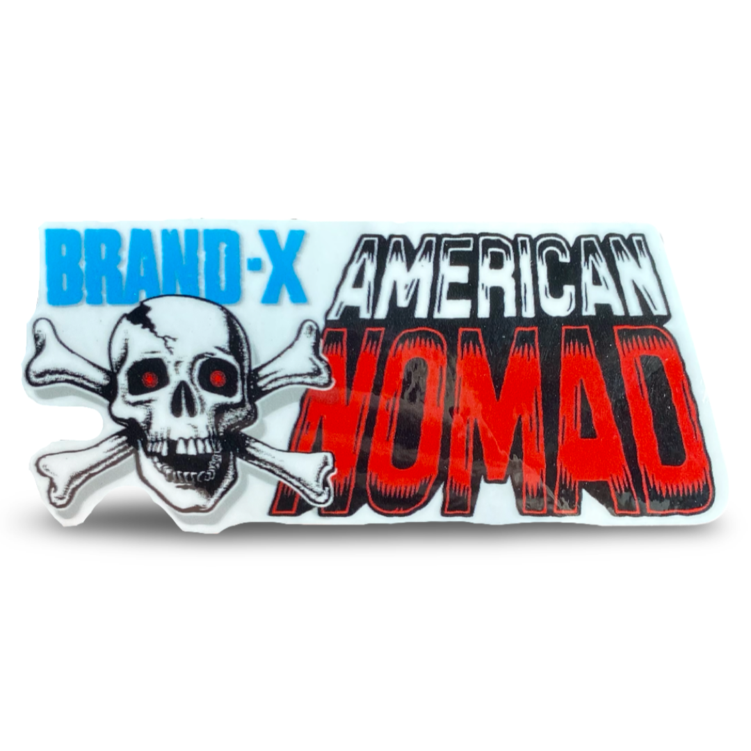 Brand-X-American Nomad USA Sticker 3.6”