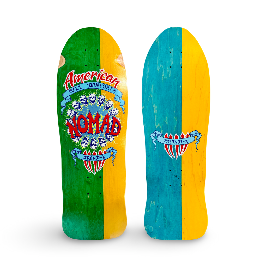 Bill Danforth Circle of Skulls 10”x30” Limited Edition, HAND-PAINTED Deck (1 of 3)