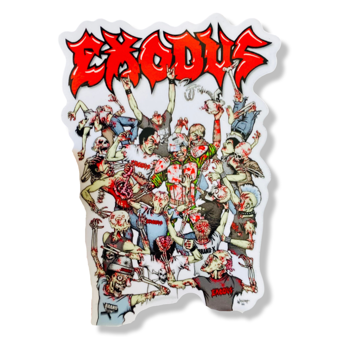Exodus Mosh Pit Killer Sticker 4”