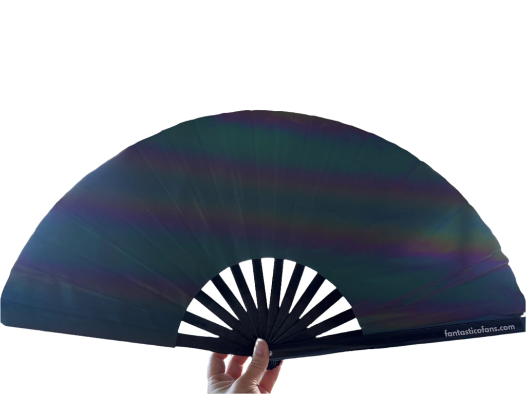 Black Flashlight XL Hand Fan