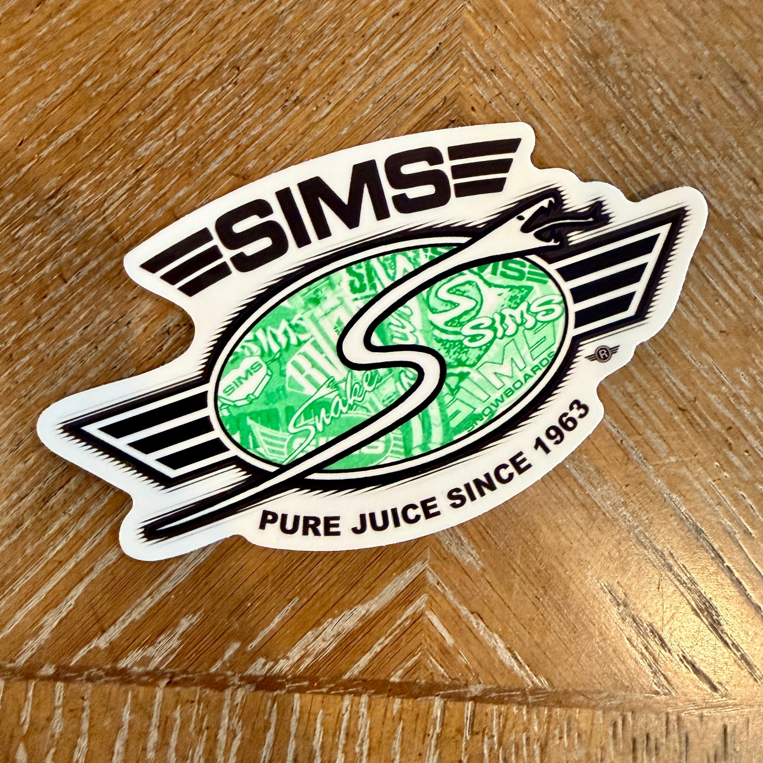 Sims Pure Juice Sticker 5.25”