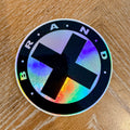 Circle-X HOLOGRAPHIC Sticker 3”