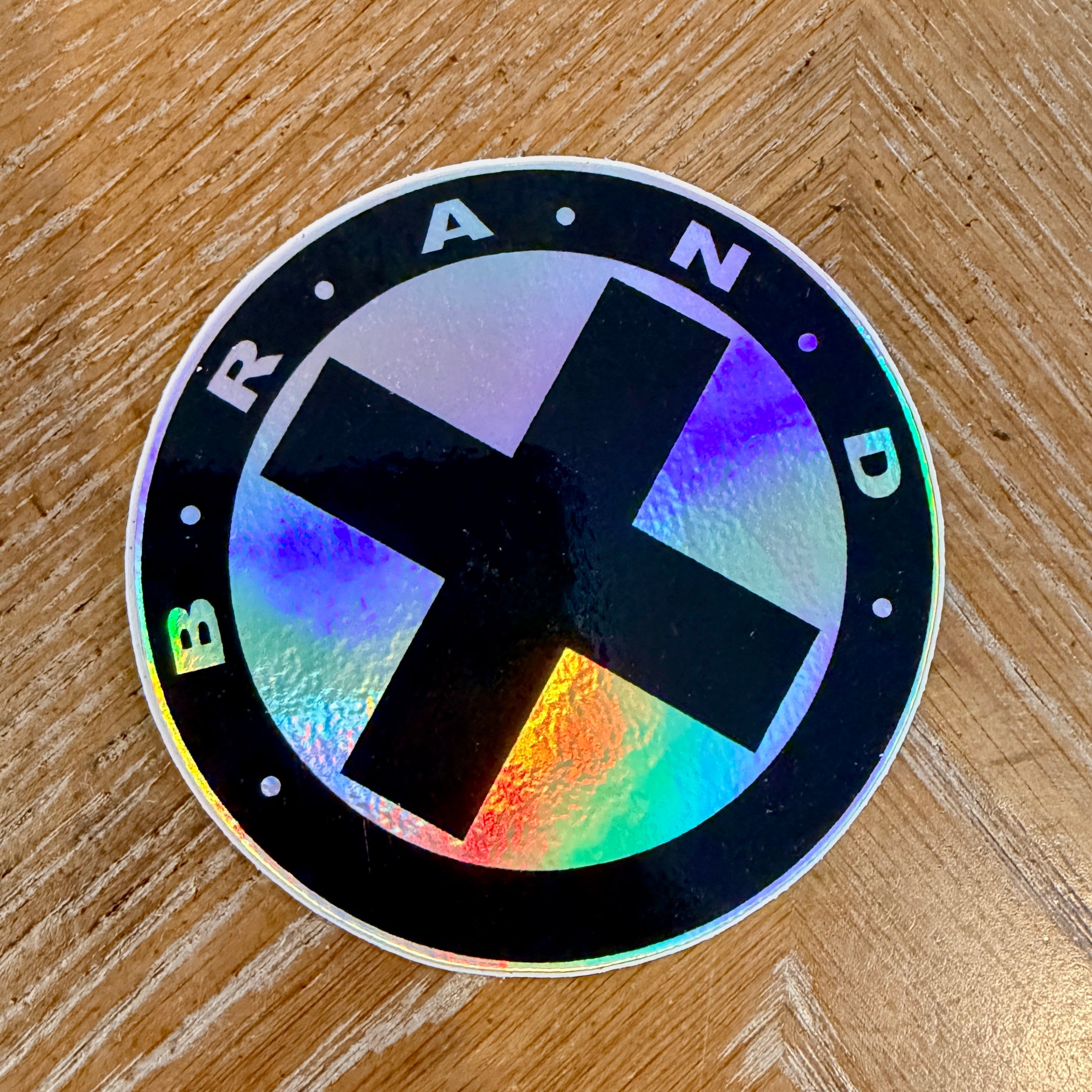Circle-X HOLOGRAPHIC Sticker 3”