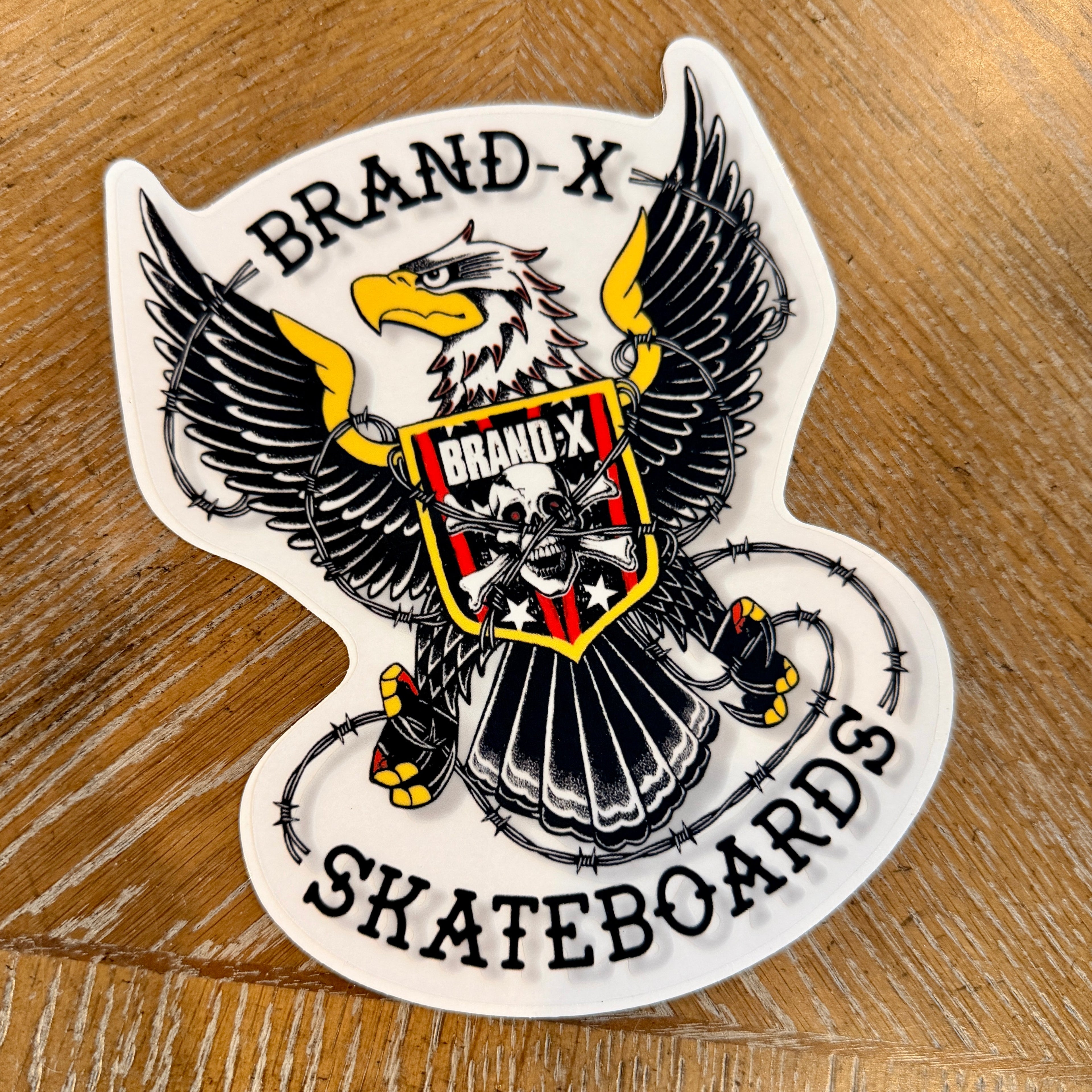 Brand-X EAGLE Sticker HUGE, CLEAR-BACK 6.7"