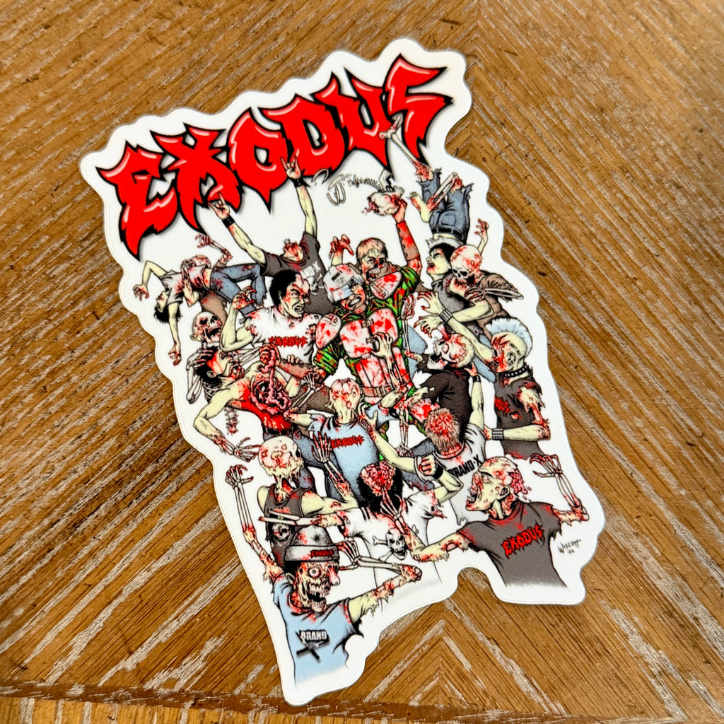 Exodus Mosh Pit Killer Sticker 4”