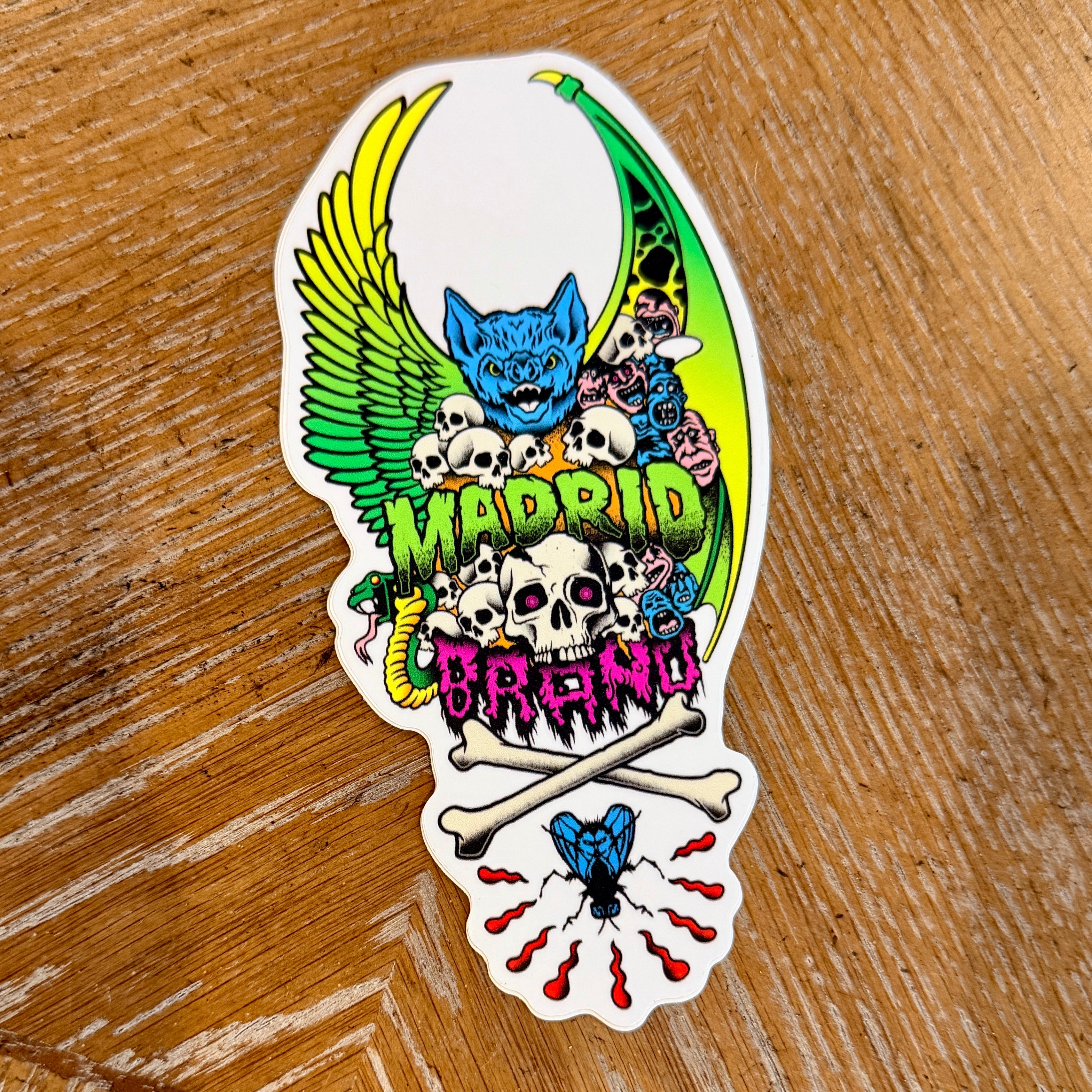 Brand-X-Madrid Collab BIG Sticker 5.5"