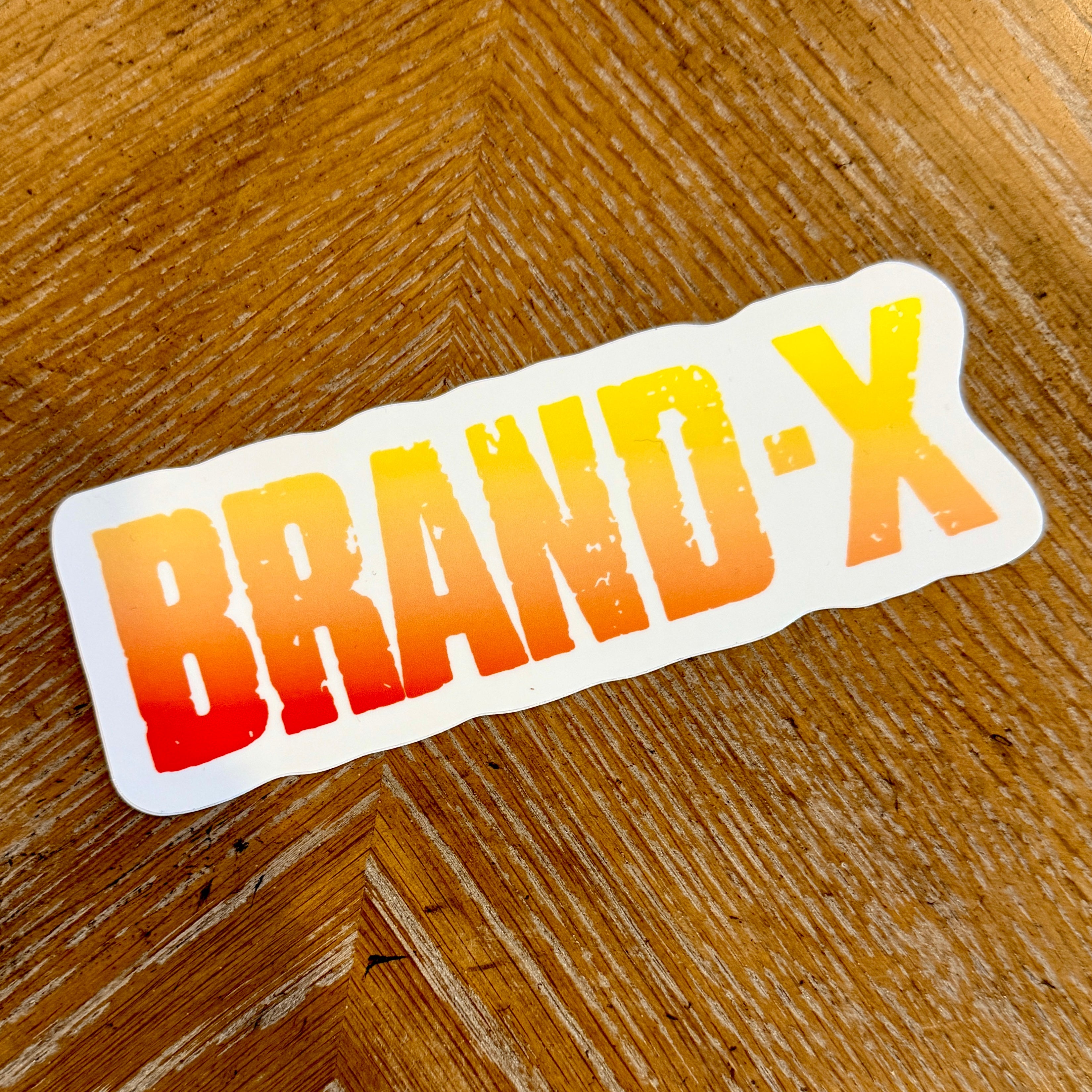 Brand-X-BLOCK LOGO Sticker 5.75"
