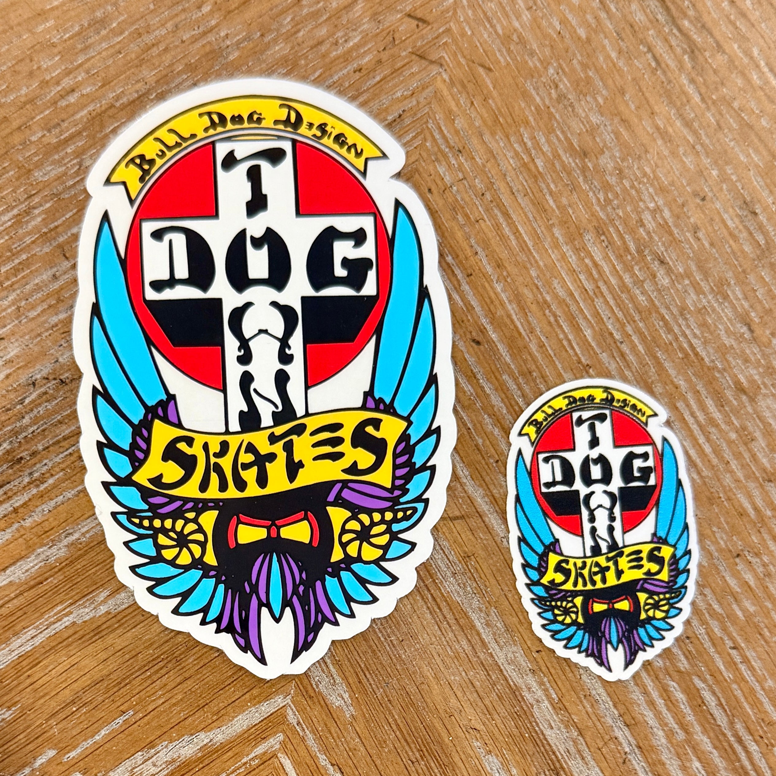 DogTown Skates Bulldog Stickers 2" or 4"
