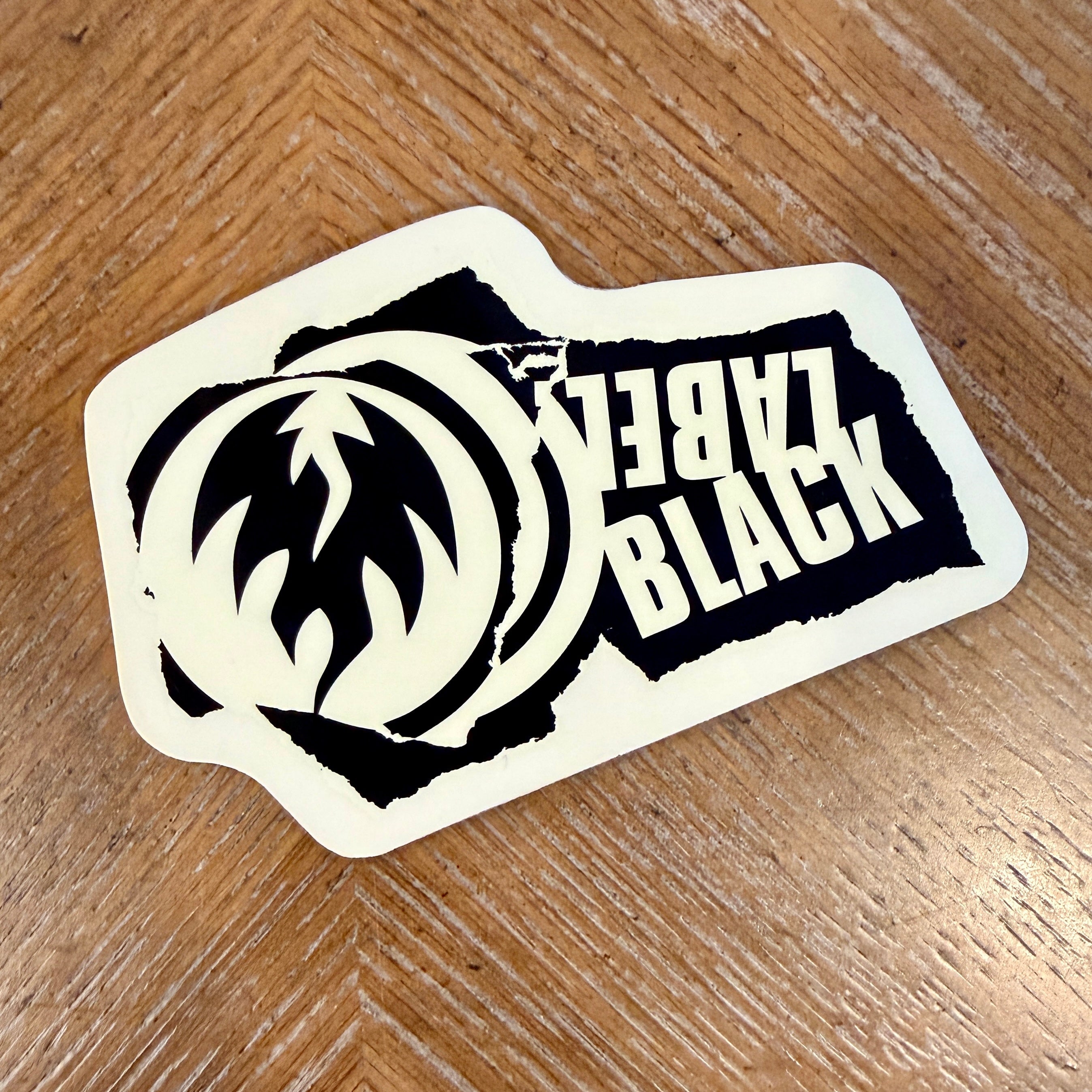 Black Label VINTAGE NOS Stickers 5"
