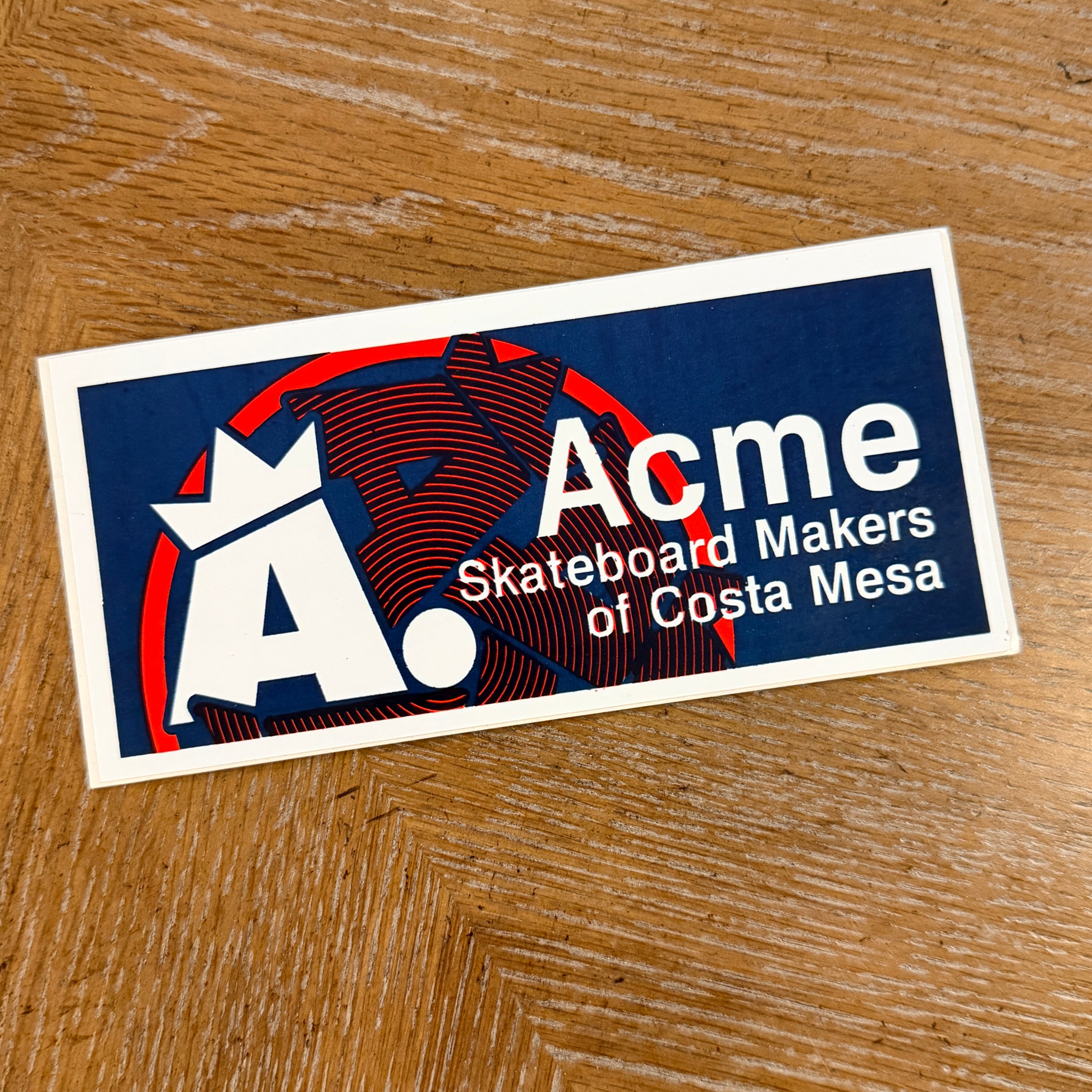 Acme Skate VINTAGE NOS Sticker 6"