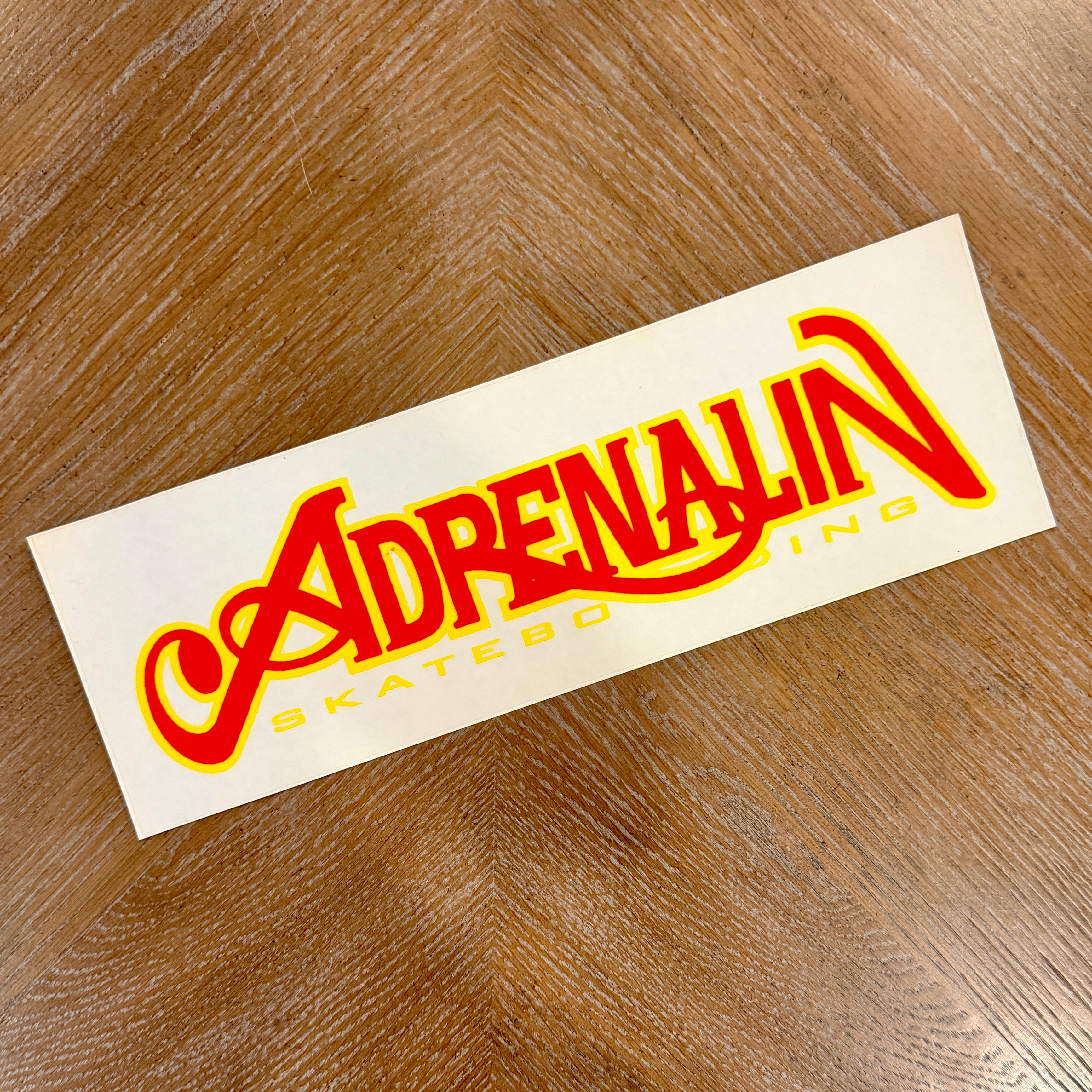 Adrenalin VINTAGE NOS HUGE Sticker 12.5"
