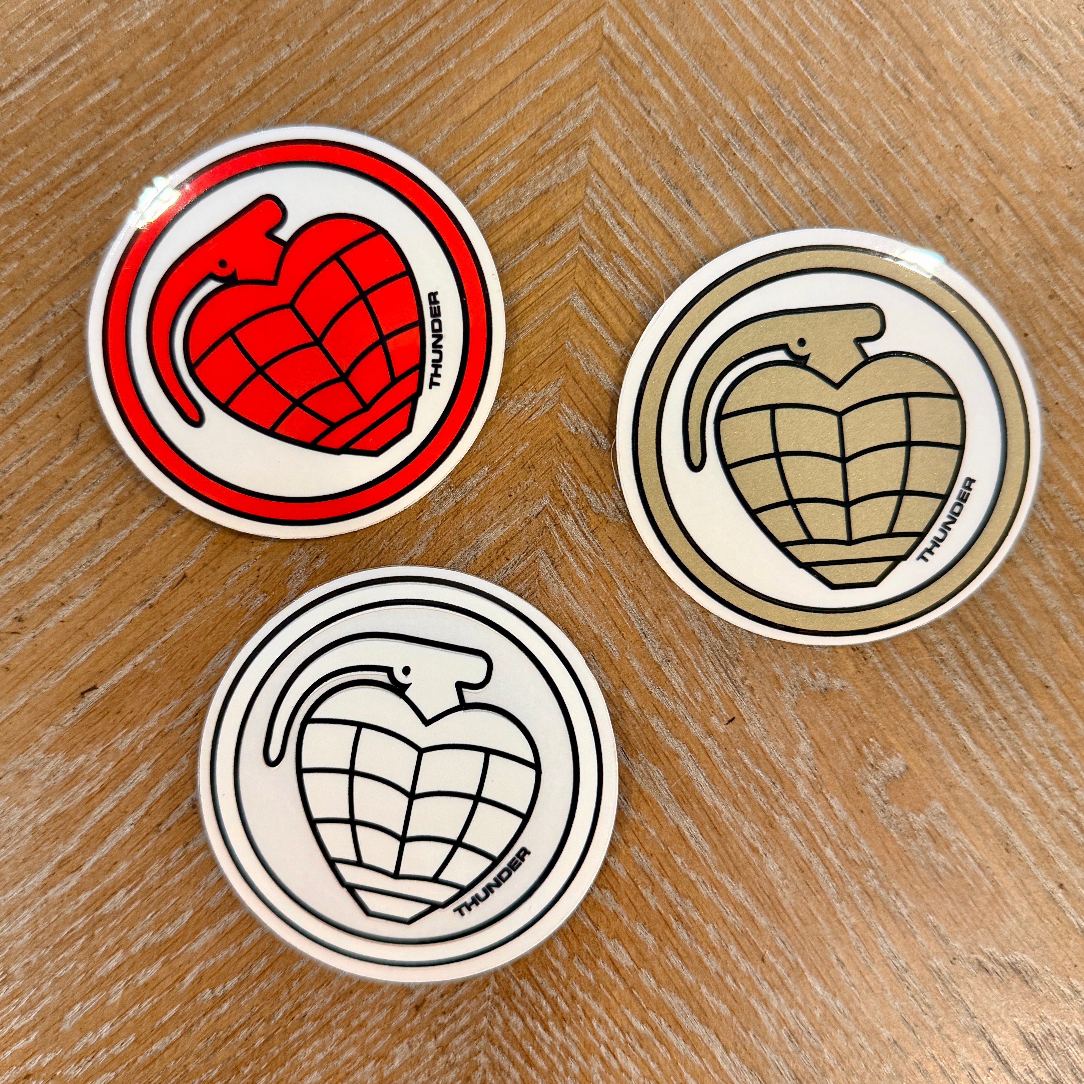 Thunder Grenade VINTAGE NOS Sticker 2"