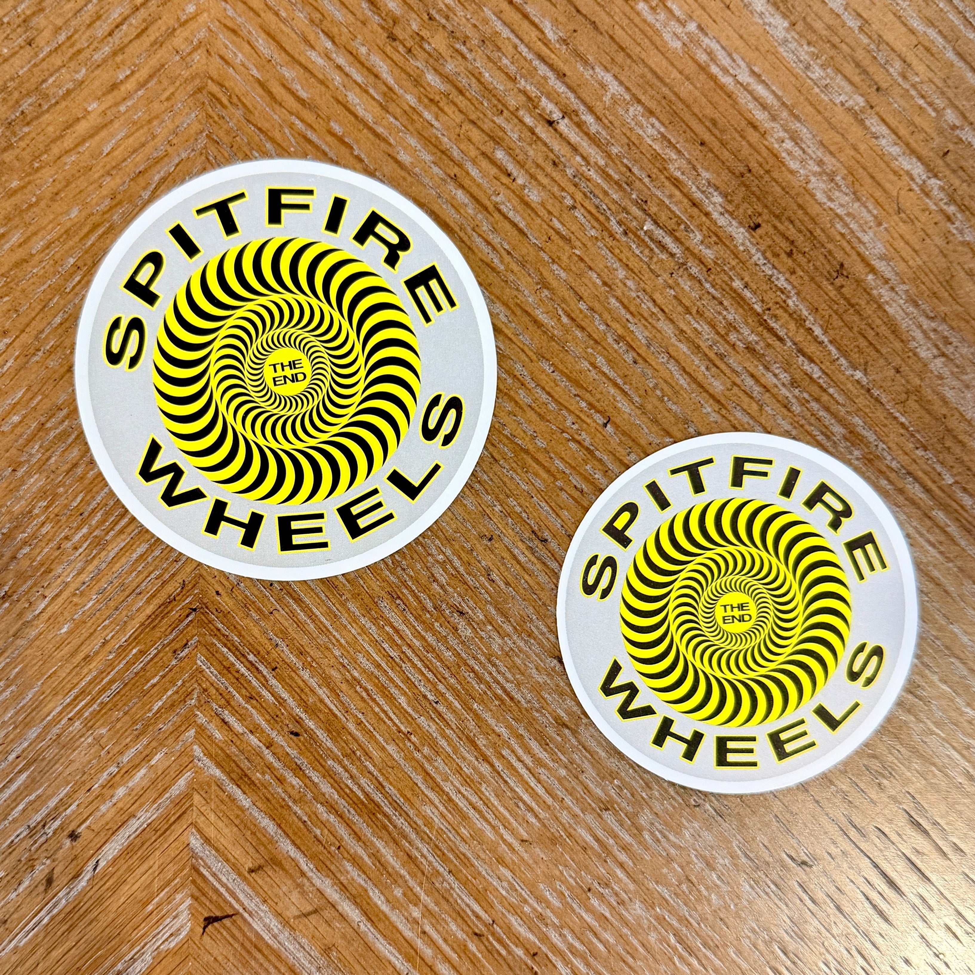 Spitfire The End VINTAGE NOS Stickers 2.25” & 2.75"