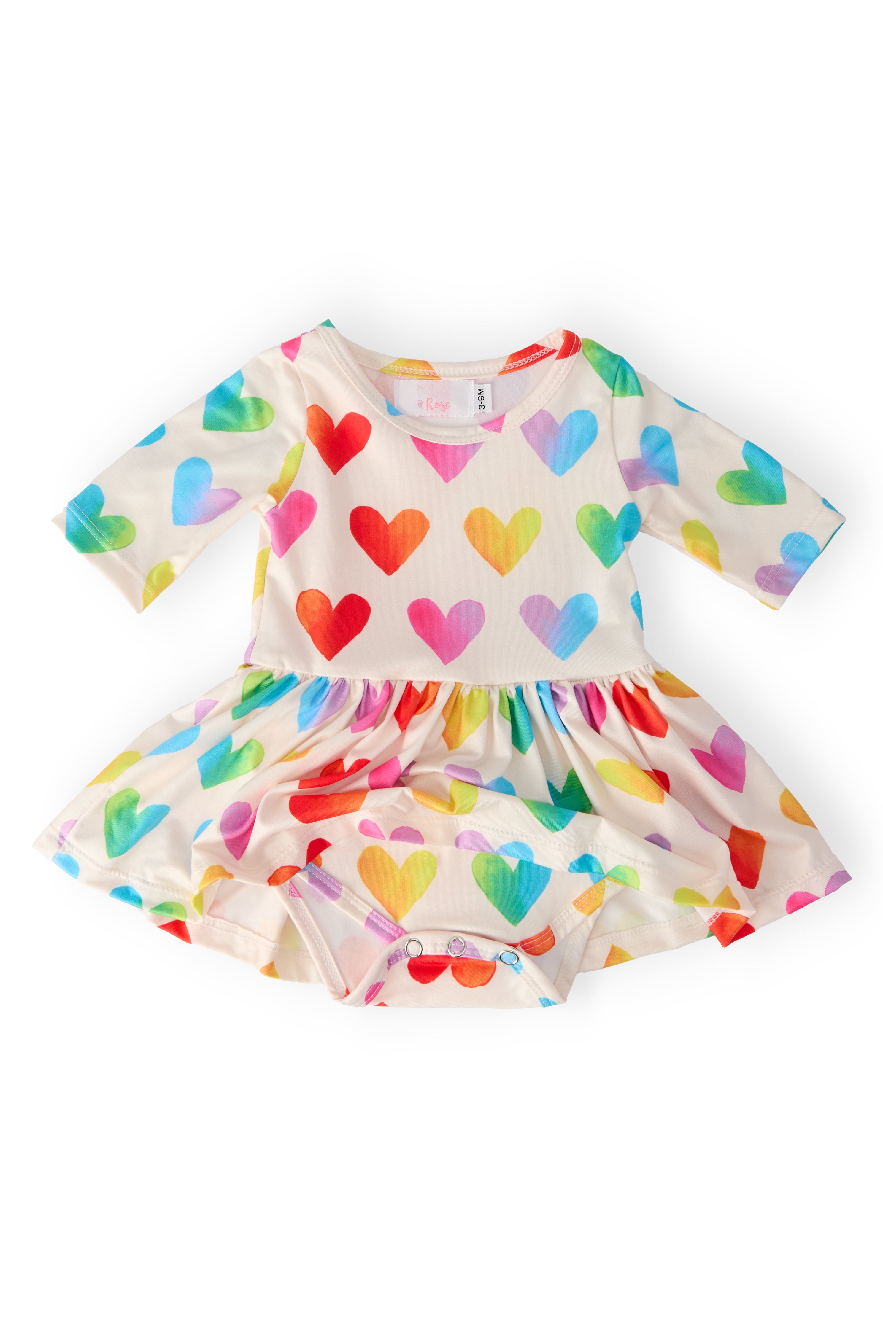 Lotta Love 3/4 Sleeve Twirl Bodysuit