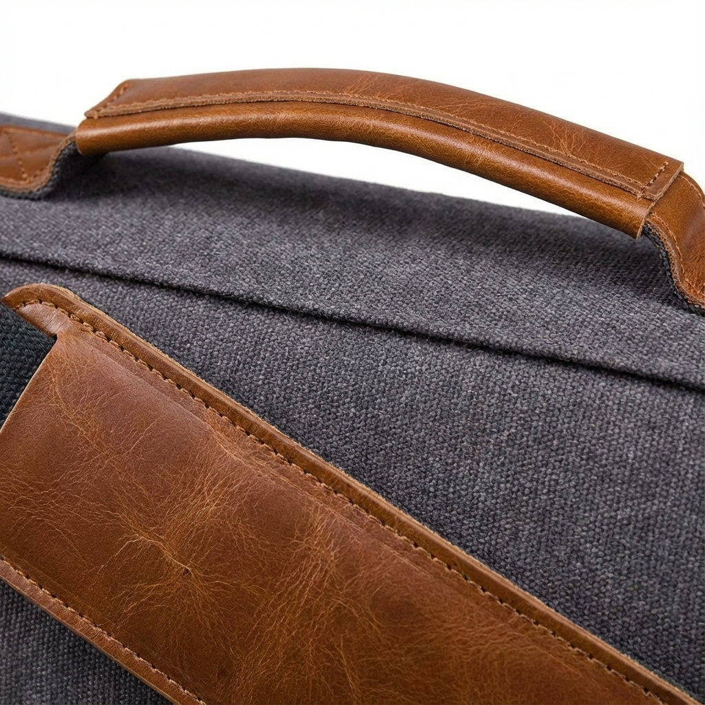 Men’s Canvas Messenger Bag – Water-Resistant Laptop Ready
