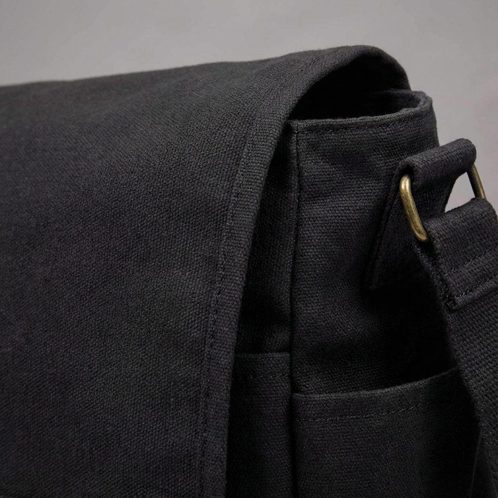 Men’s Canvas Messenger Bag – Laptop Ready