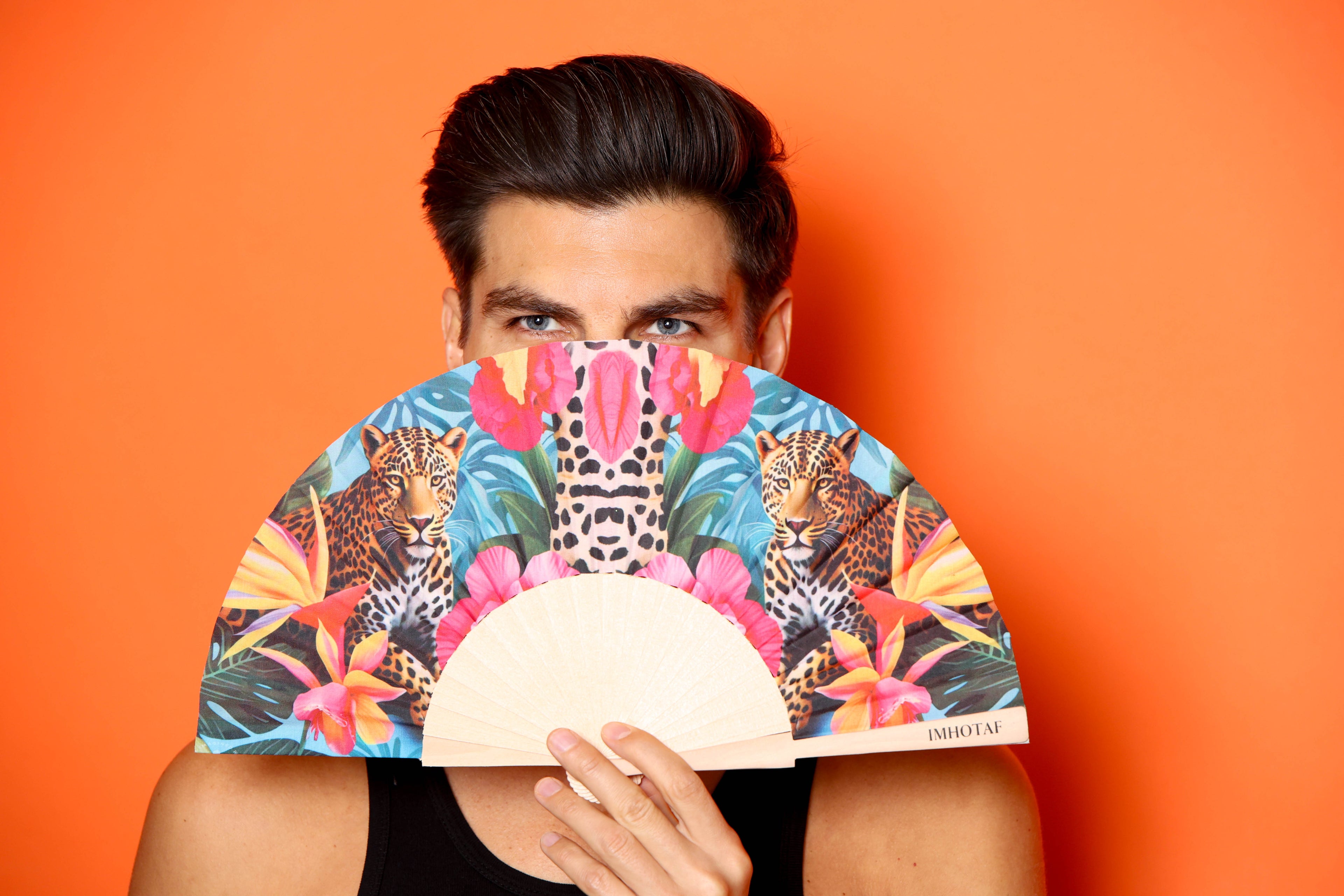 Jungle Majesty Hand Fan