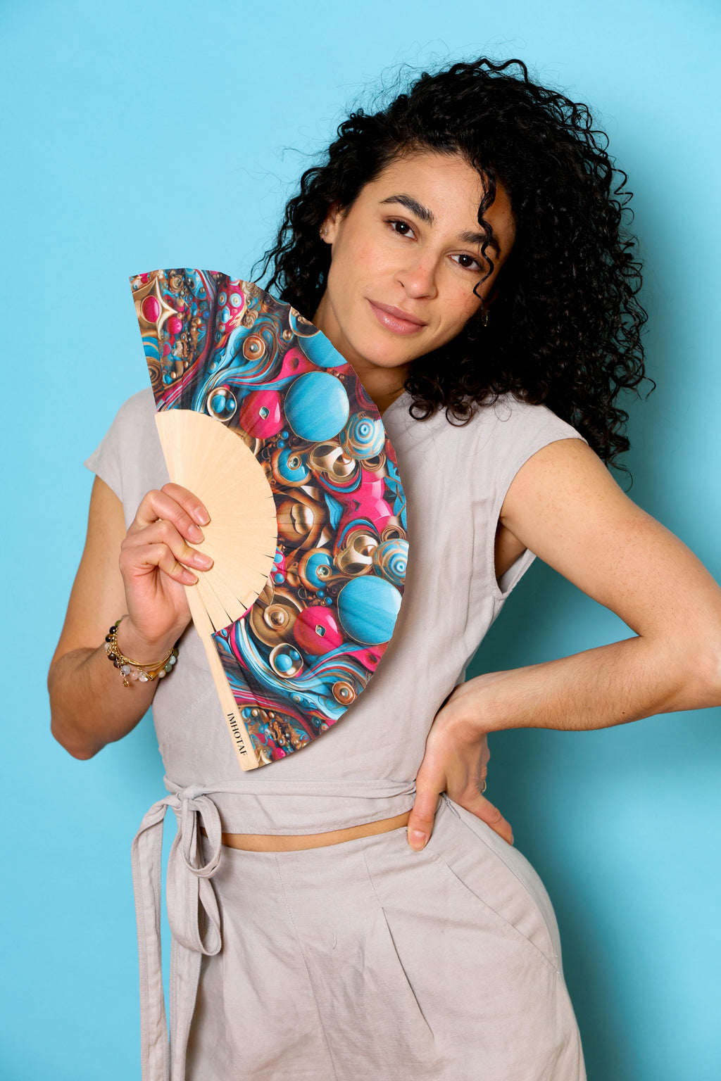 Stellar Jewels Hand Fan