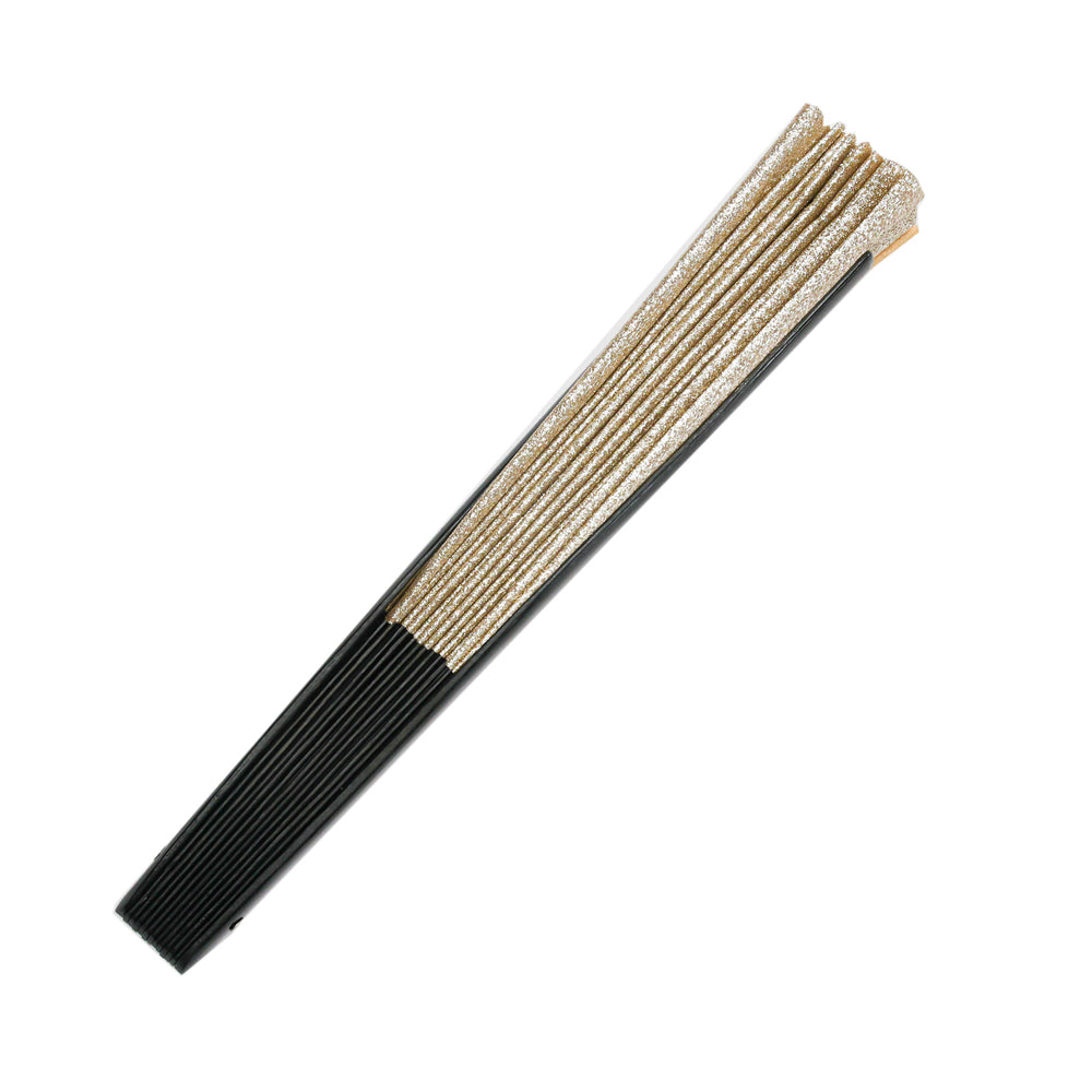 Champagne Gold Mega Sparkle XL Hand Fan