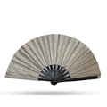 Champagne Gold Mega Sparkle XL Hand Fan