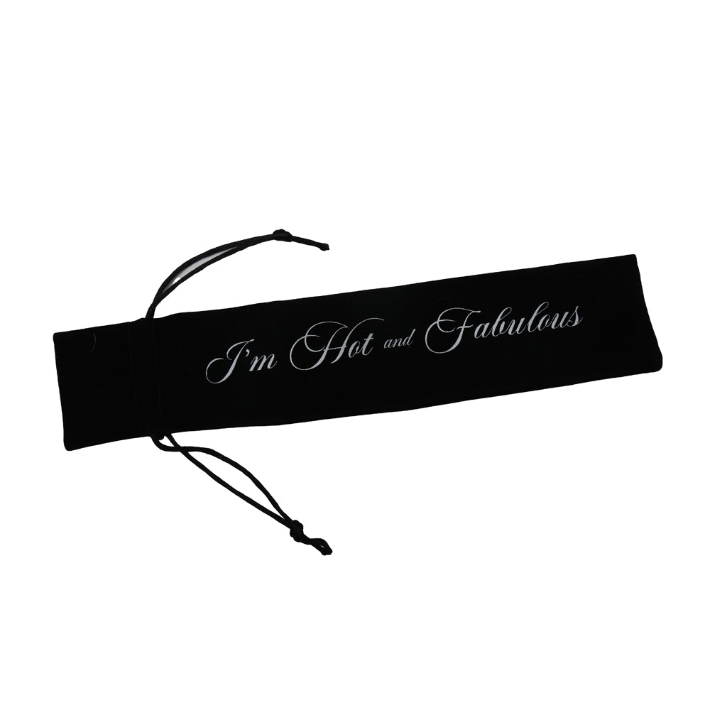 Black Floral Hand Fan