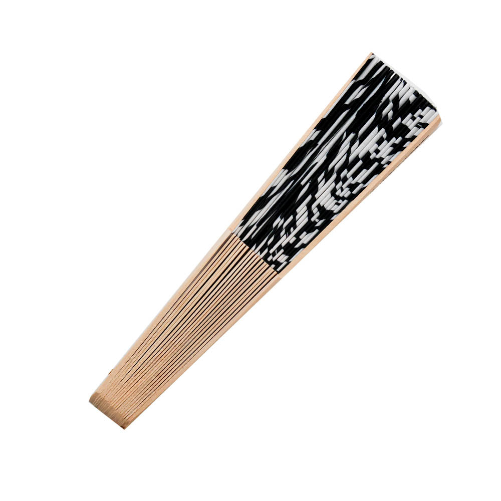 Zebra Stripes Hand Fan