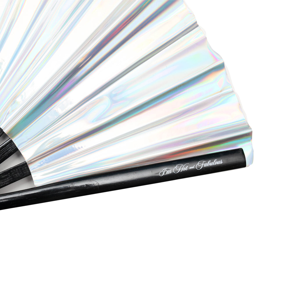 Holographic Disco Ball XL Hand Fan