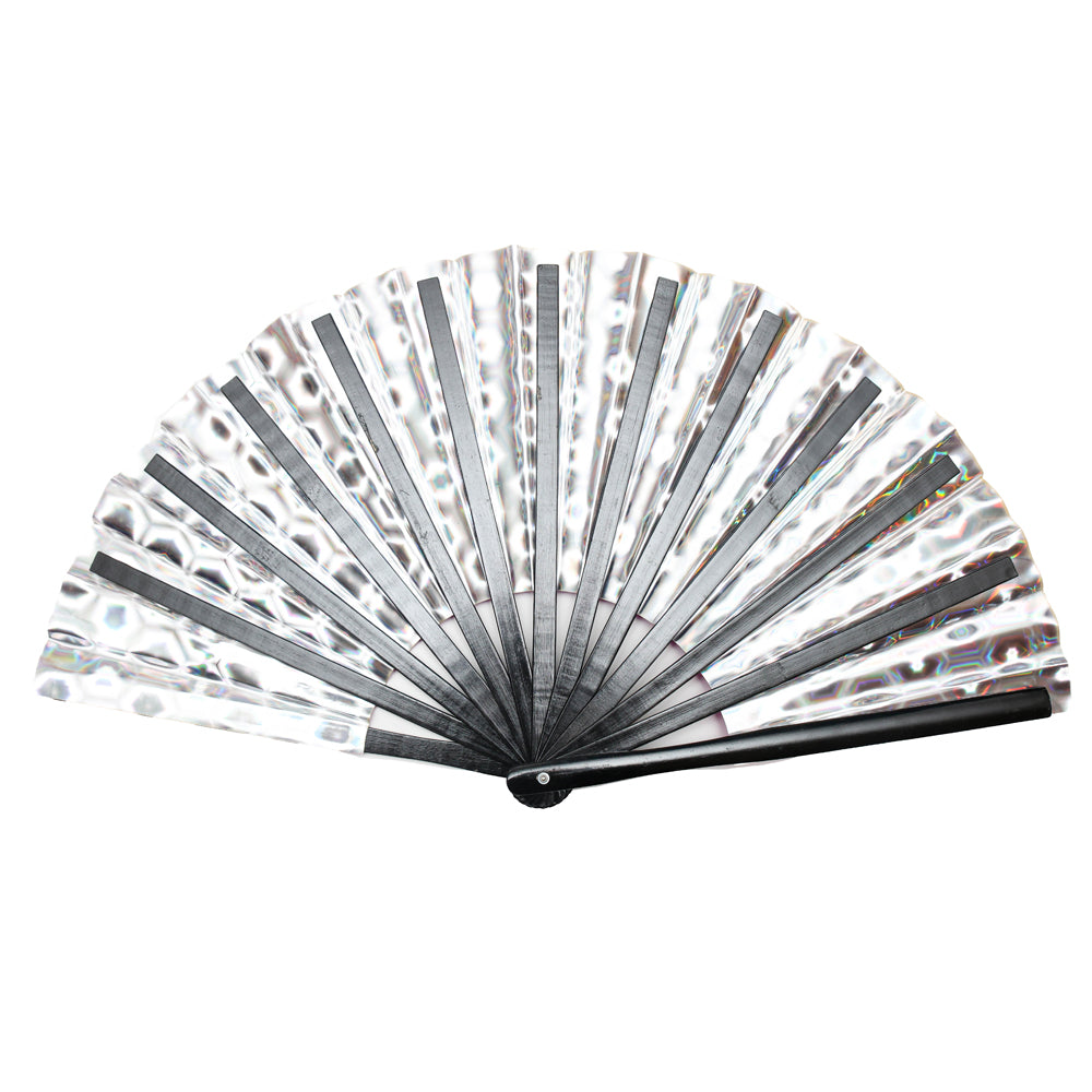 Holographic Pink Dream XL Hand Fan