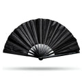 Black Sparkle XL Hand Fan