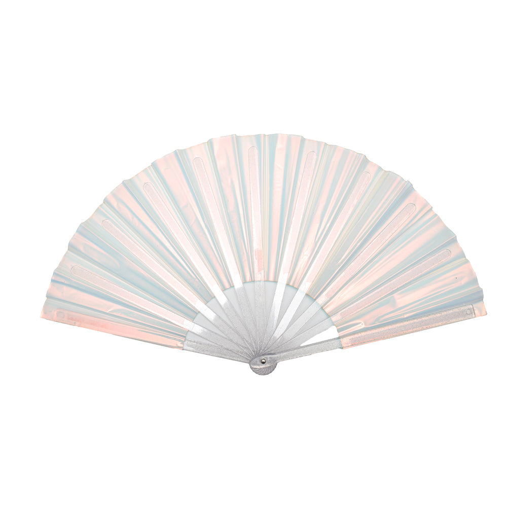 Holographic Crystal Mermaid XL Hand Fan